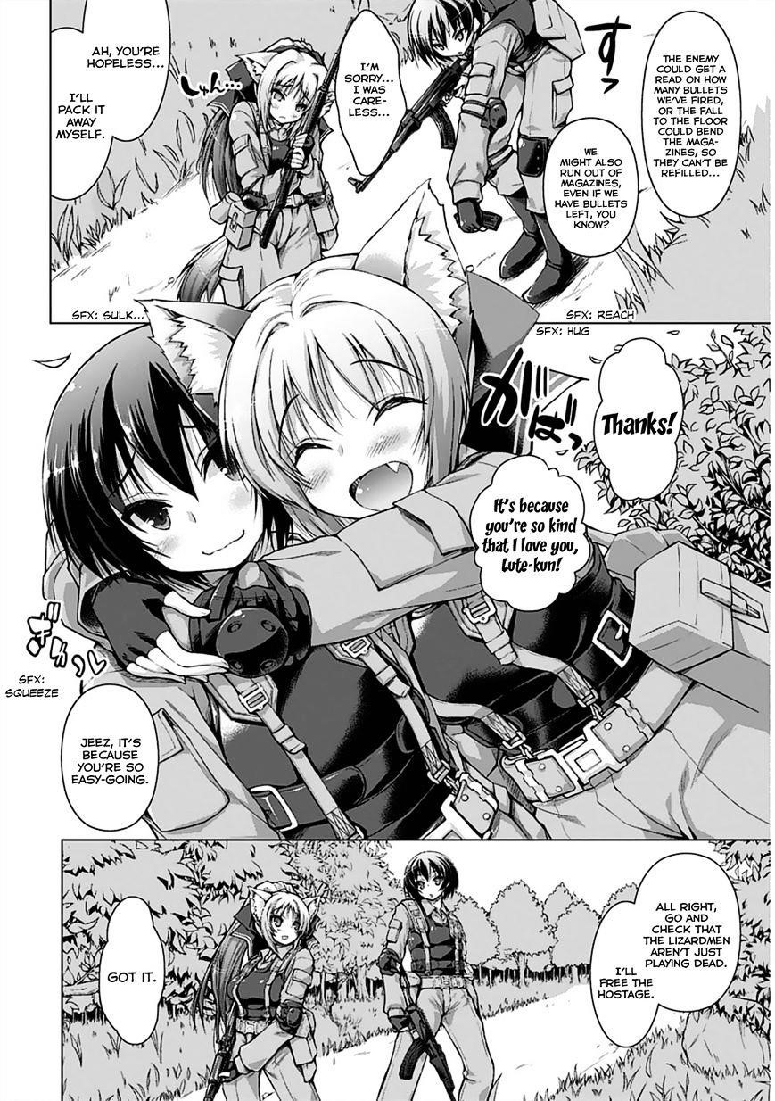 Gunota Ga Mahou Sekai Ni Tensei Shitara, Gendai Heiki De Guntai Harem O Tsukucchaimashita!? Chapter 1 - Page 13
