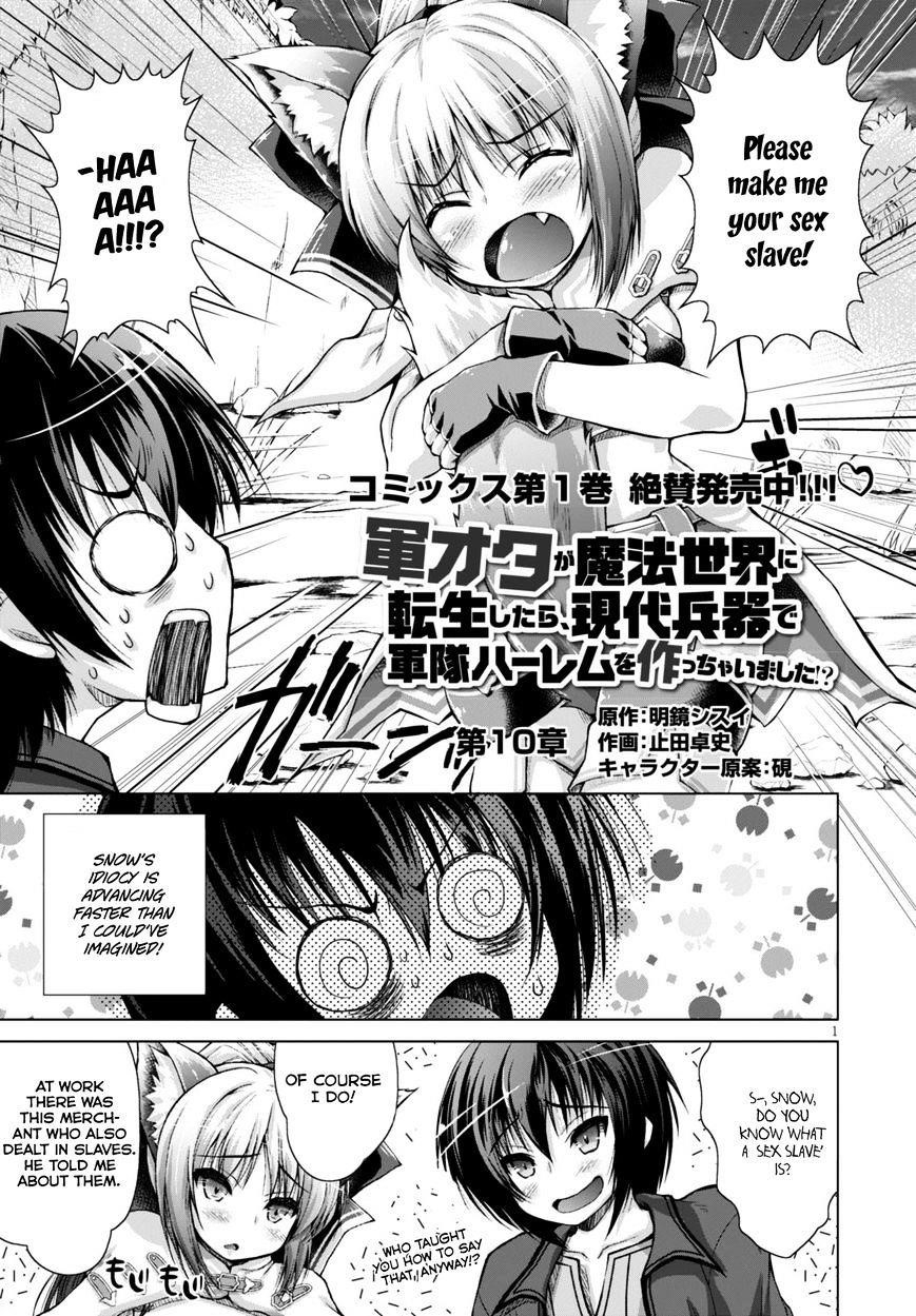 Gunota Ga Mahou Sekai Ni Tensei Shitara, Gendai Heiki De Guntai Harem O Tsukucchaimashita!? Chapter 10 - Page 2