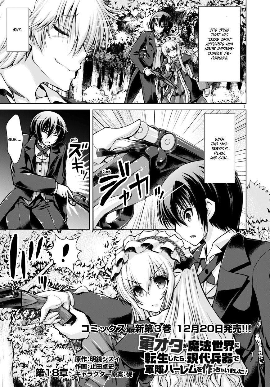 Gunota Ga Mahou Sekai Ni Tensei Shitara, Gendai Heiki De Guntai Harem O Tsukucchaimashita!? Chapter 18 - Page 1