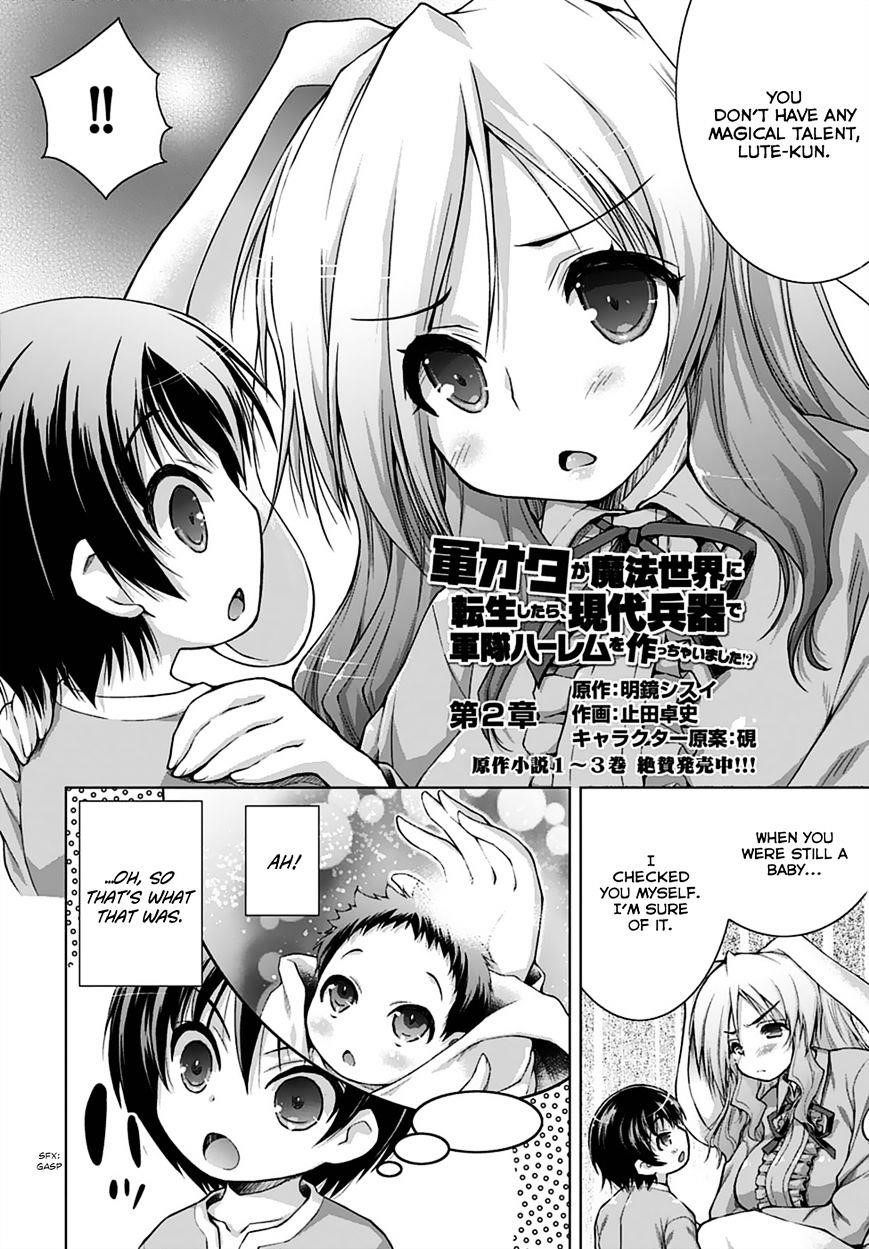 Gunota Ga Mahou Sekai Ni Tensei Shitara, Gendai Heiki De Guntai Harem O Tsukucchaimashita!? Chapter 2 - Page 3