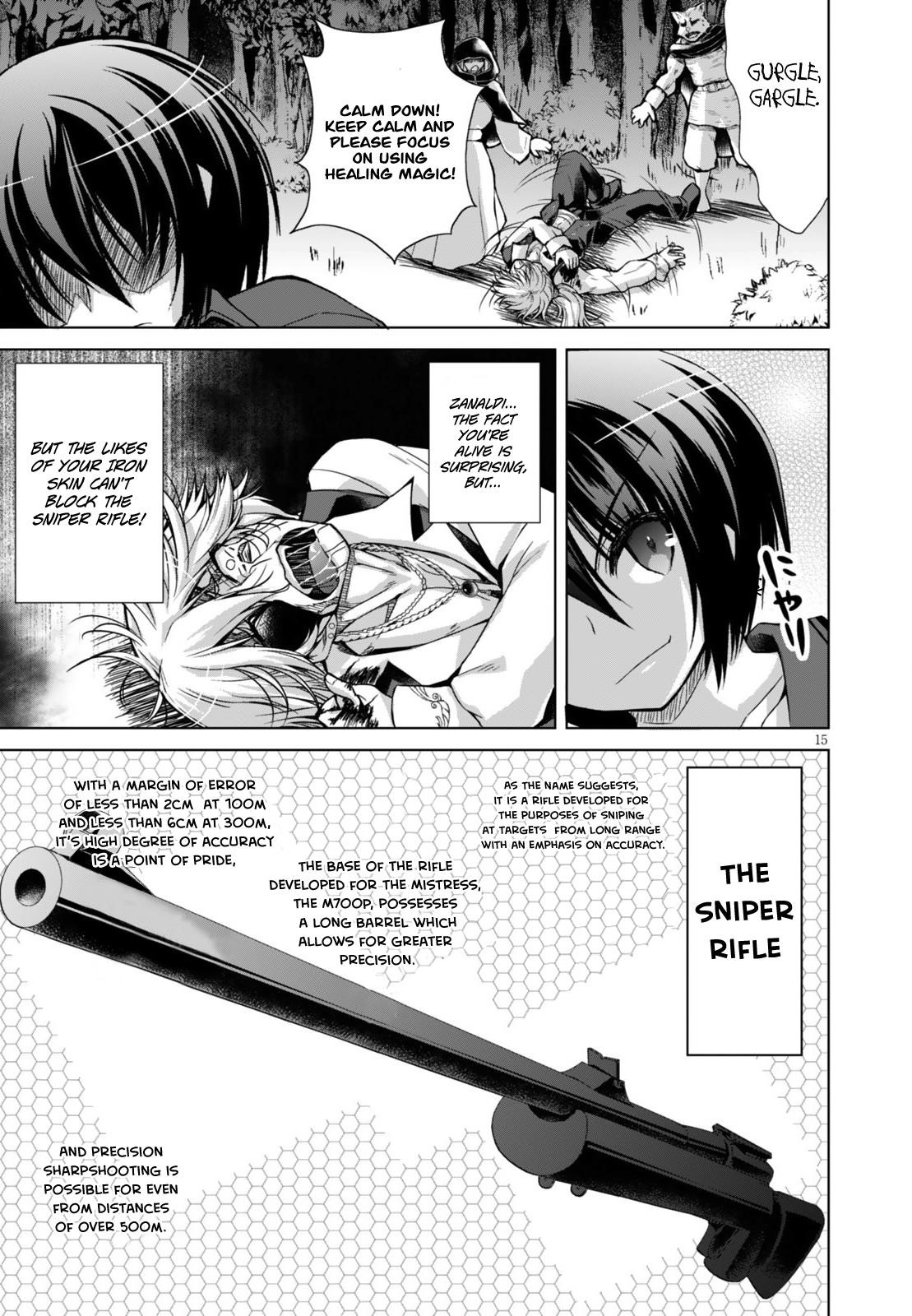 Gunota Ga Mahou Sekai Ni Tensei Shitara, Gendai Heiki De Guntai Harem O Tsukucchaimashita!? Chapter 23 - Page 15