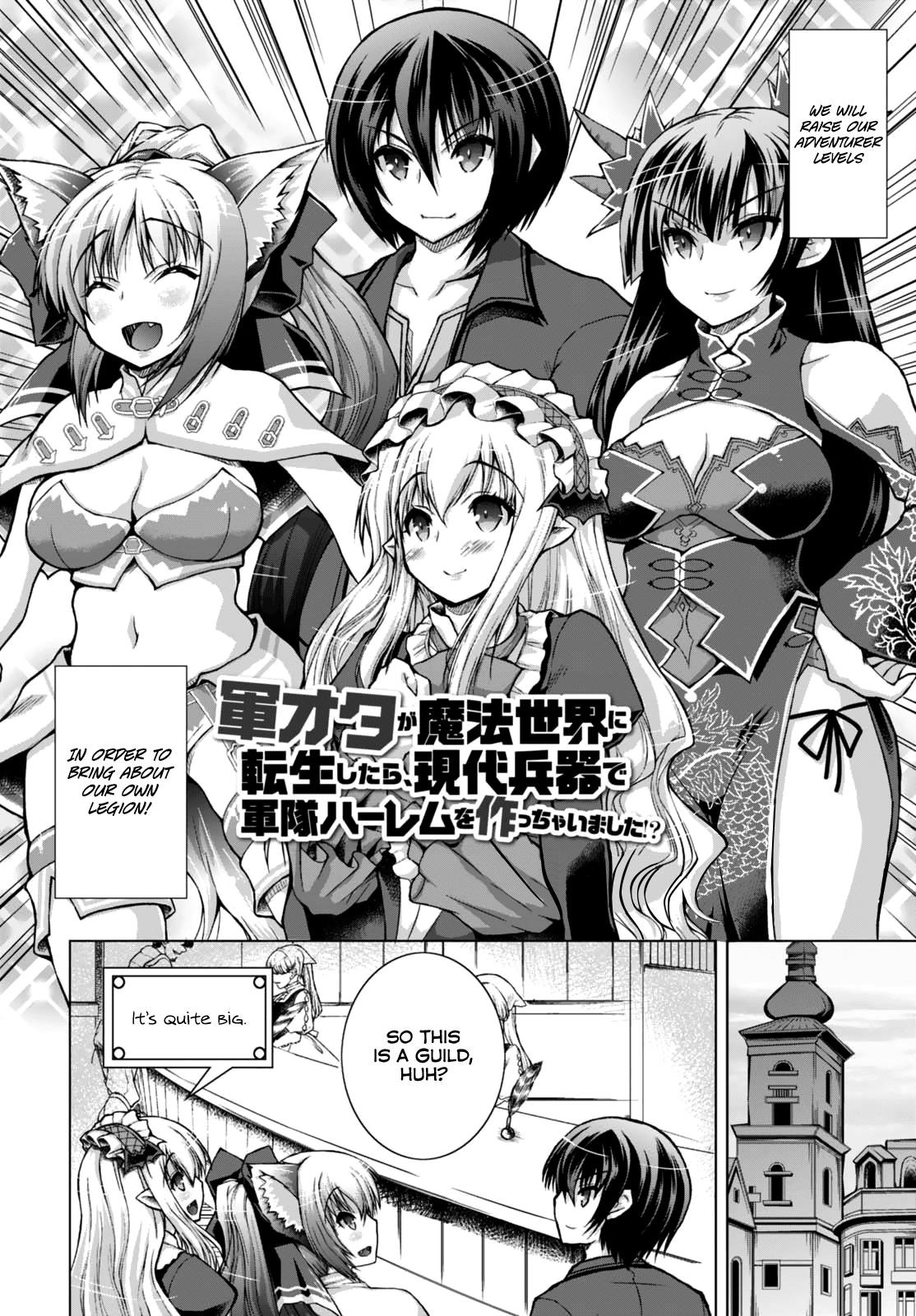 Gunota Ga Mahou Sekai Ni Tensei Shitara, Gendai Heiki De Guntai Harem O Tsukucchaimashita!? Chapter 27 - Page 2