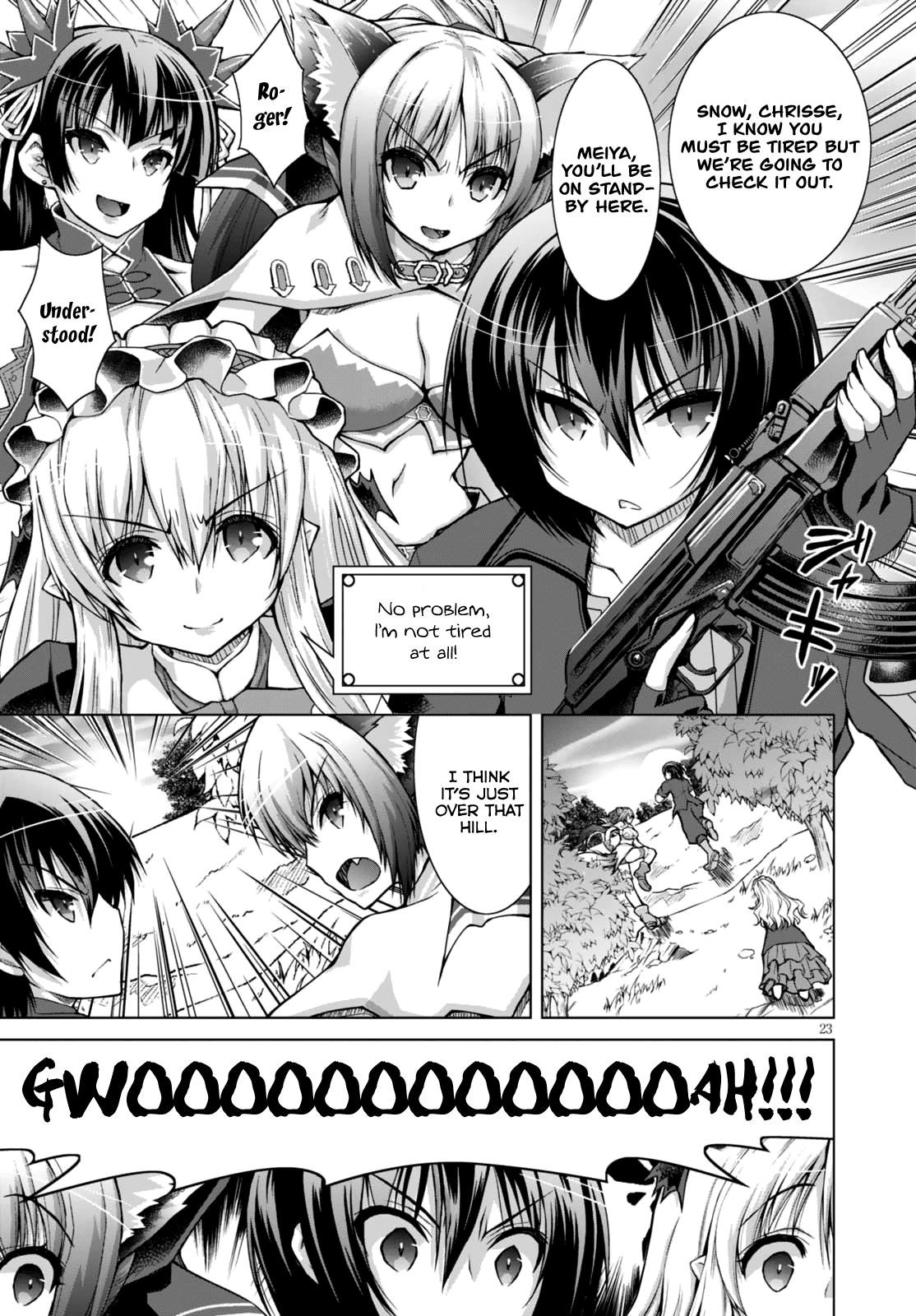 Gunota Ga Mahou Sekai Ni Tensei Shitara, Gendai Heiki De Guntai Harem O Tsukucchaimashita!? Chapter 27 - Page 22