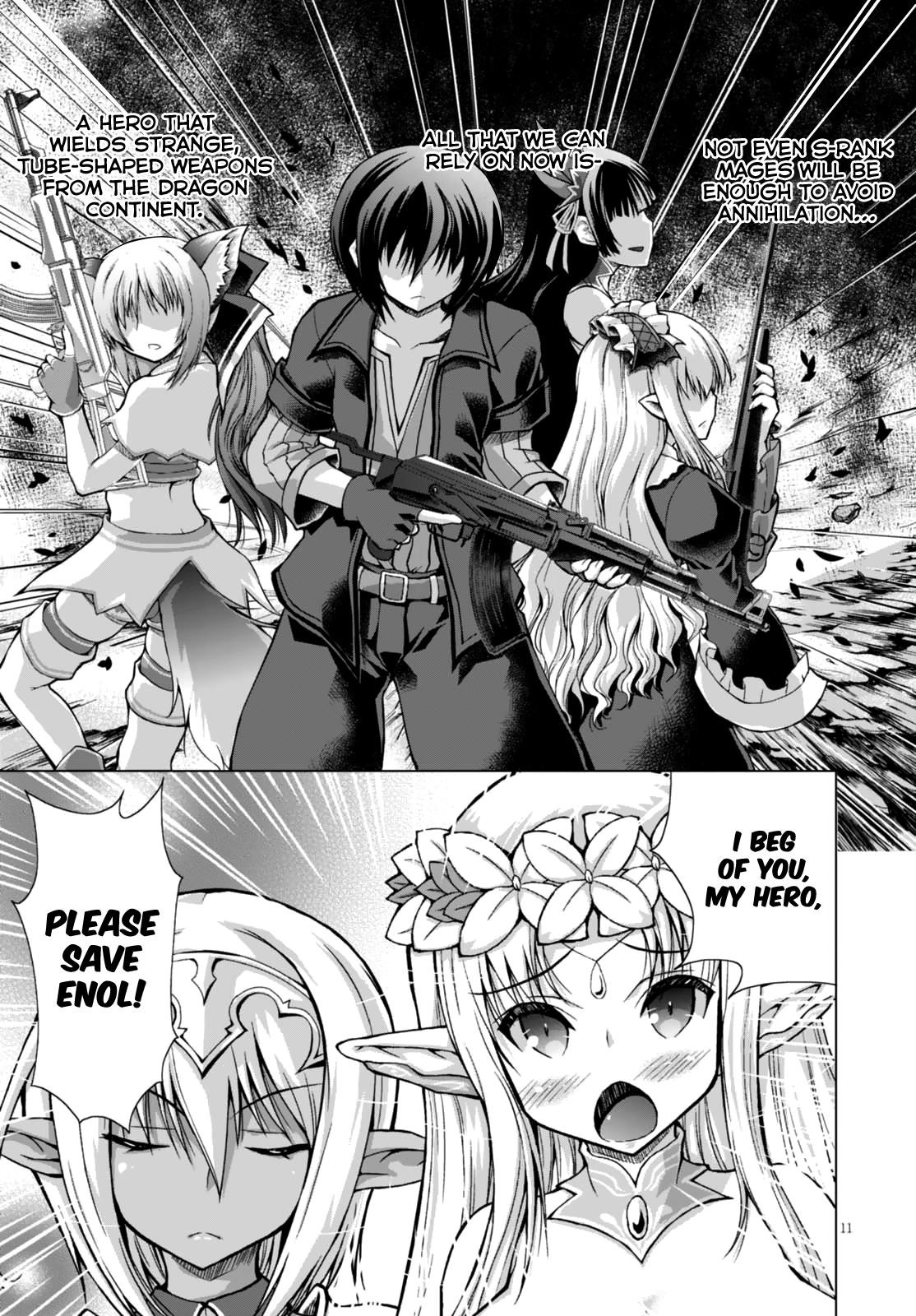 Gunota Ga Mahou Sekai Ni Tensei Shitara, Gendai Heiki De Guntai Harem O Tsukucchaimashita!? Chapter 28 - Page 16