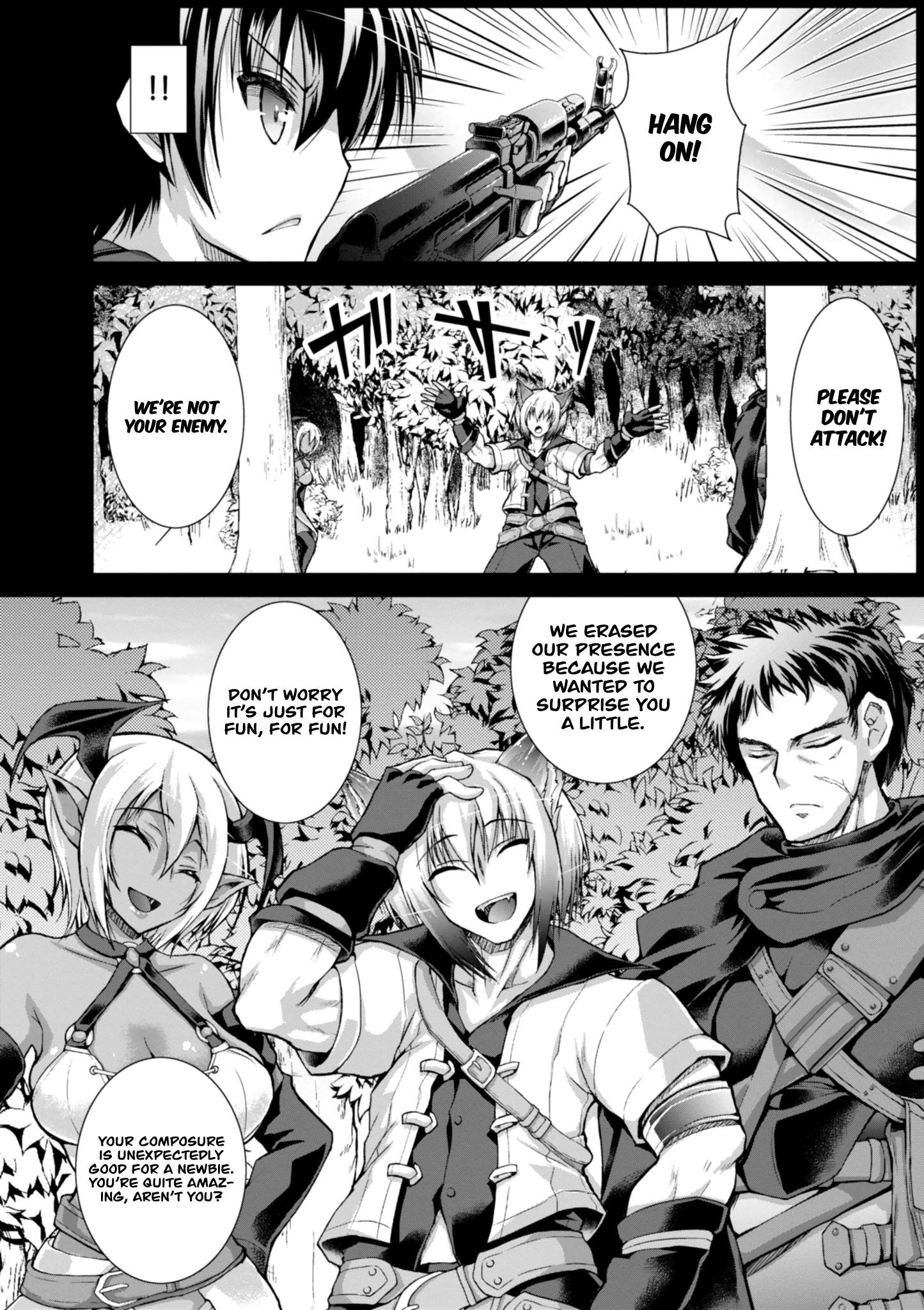 Gunota Ga Mahou Sekai Ni Tensei Shitara, Gendai Heiki De Guntai Harem O Tsukucchaimashita!? Chapter 34 - Page 10