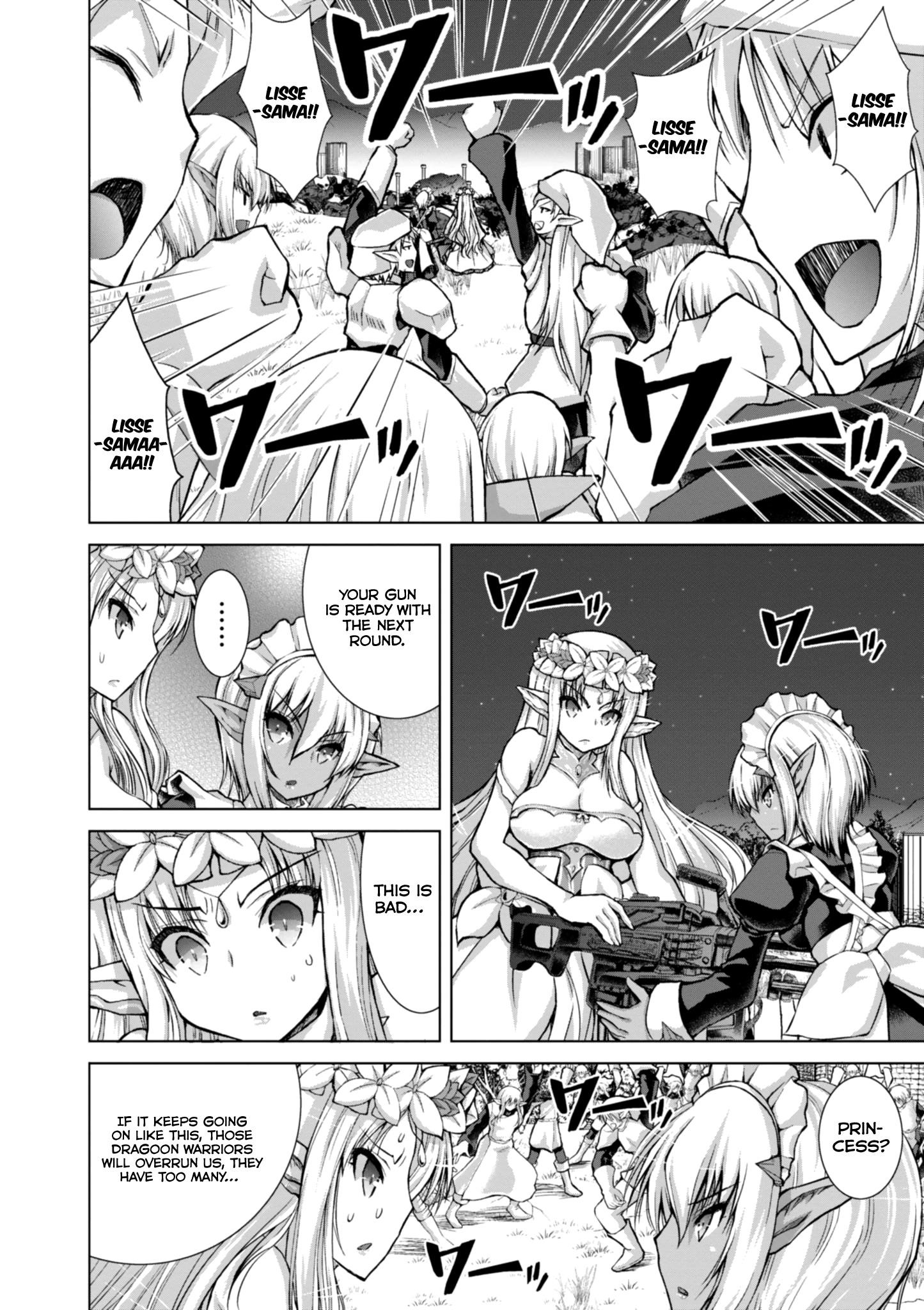 Gunota Ga Mahou Sekai Ni Tensei Shitara, Gendai Heiki De Guntai Harem O Tsukucchaimashita!? Chapter 37 - Page 22