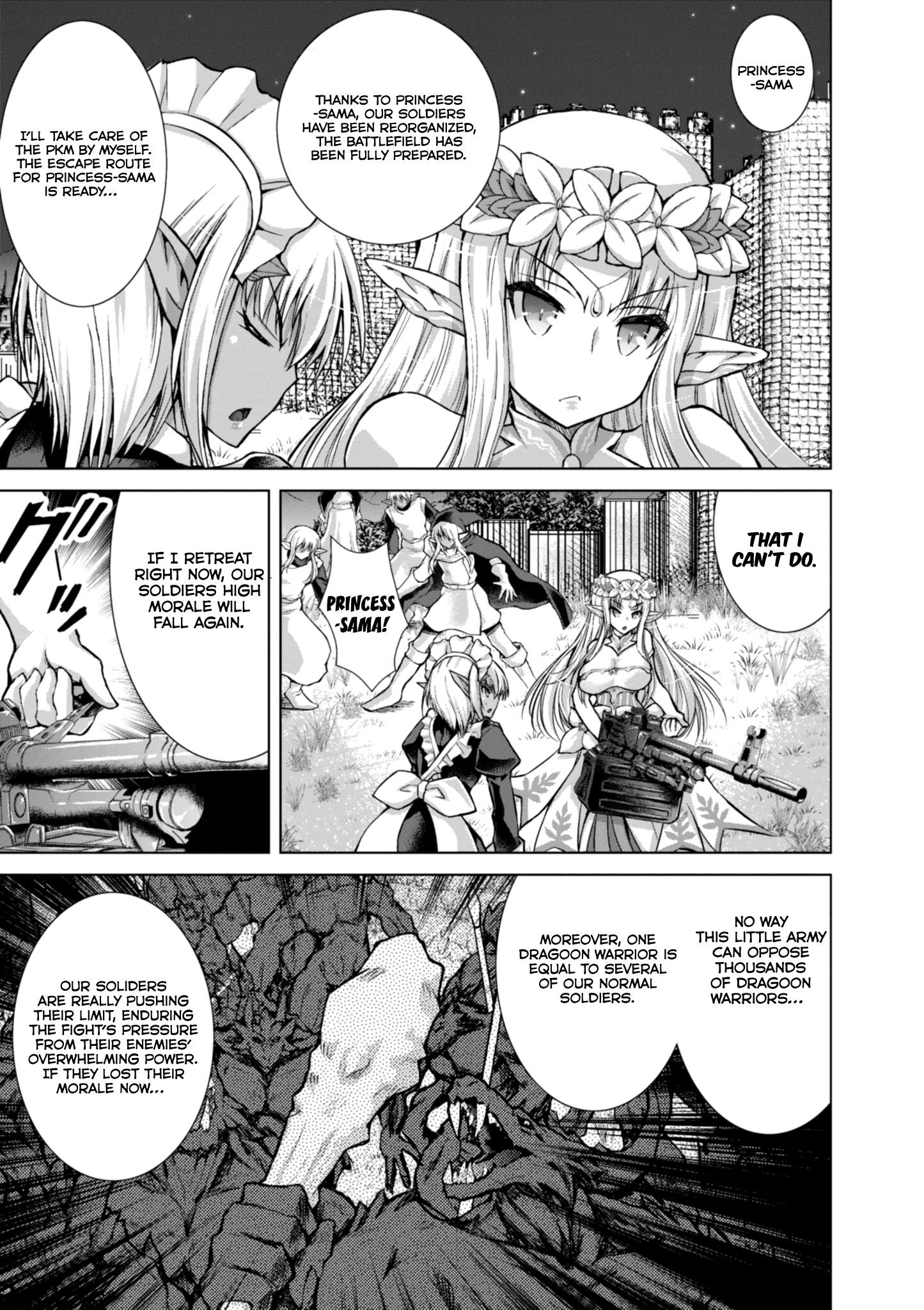 Gunota Ga Mahou Sekai Ni Tensei Shitara, Gendai Heiki De Guntai Harem O Tsukucchaimashita!? Chapter 37 - Page 25