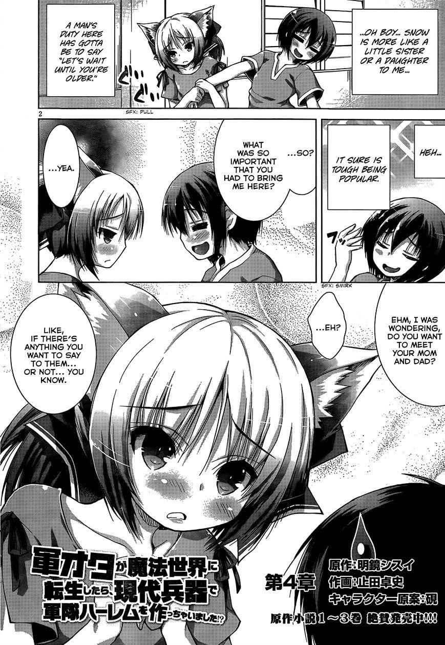 Gunota Ga Mahou Sekai Ni Tensei Shitara, Gendai Heiki De Guntai Harem O Tsukucchaimashita!? Chapter 4 - Page 3