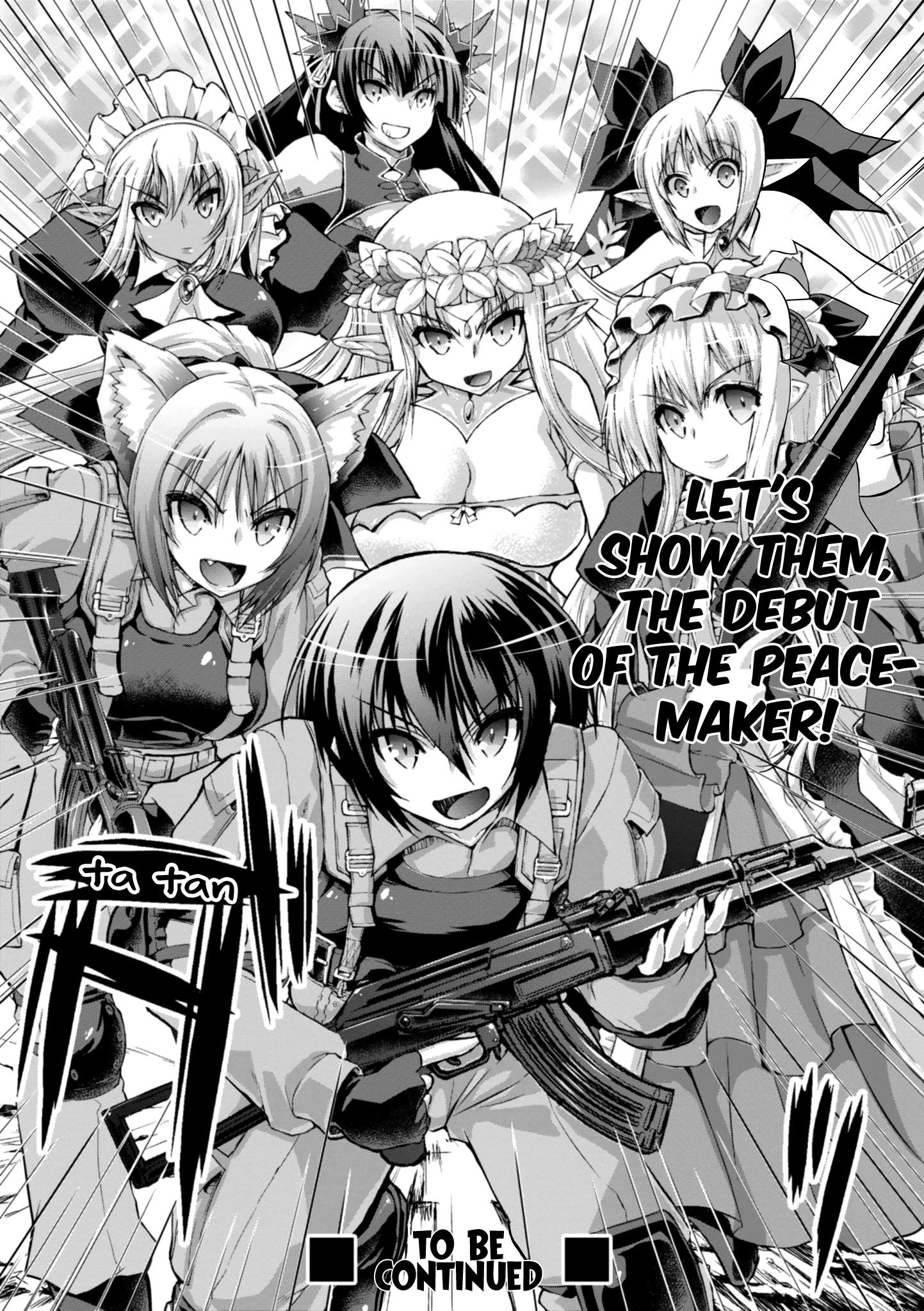 Gunota Ga Mahou Sekai Ni Tensei Shitara, Gendai Heiki De Guntai Harem O Tsukucchaimashita!? Chapter 45 - Page 29