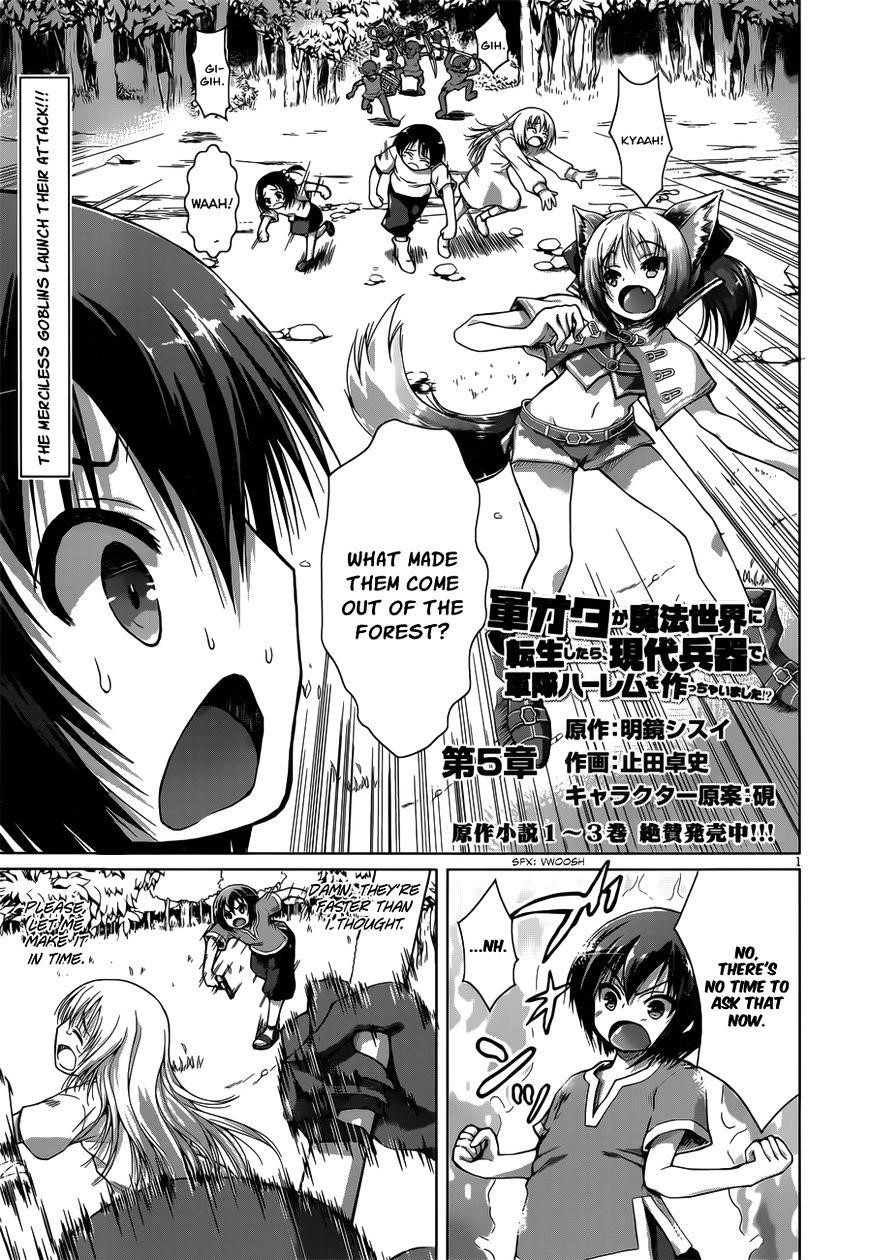 Gunota Ga Mahou Sekai Ni Tensei Shitara, Gendai Heiki De Guntai Harem O Tsukucchaimashita!? Chapter 5 - Page 2