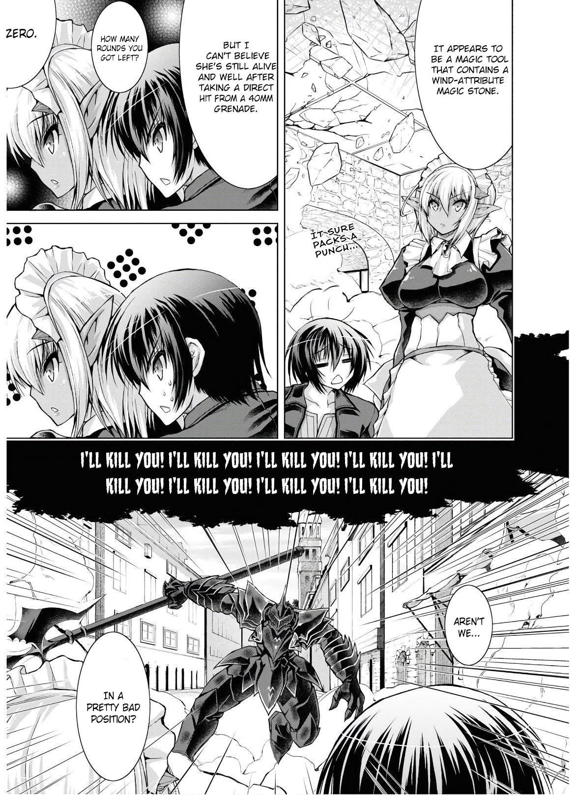 Gunota Ga Mahou Sekai Ni Tensei Shitara, Gendai Heiki De Guntai Harem O Tsukucchaimashita!? Chapter 52 - Page 13