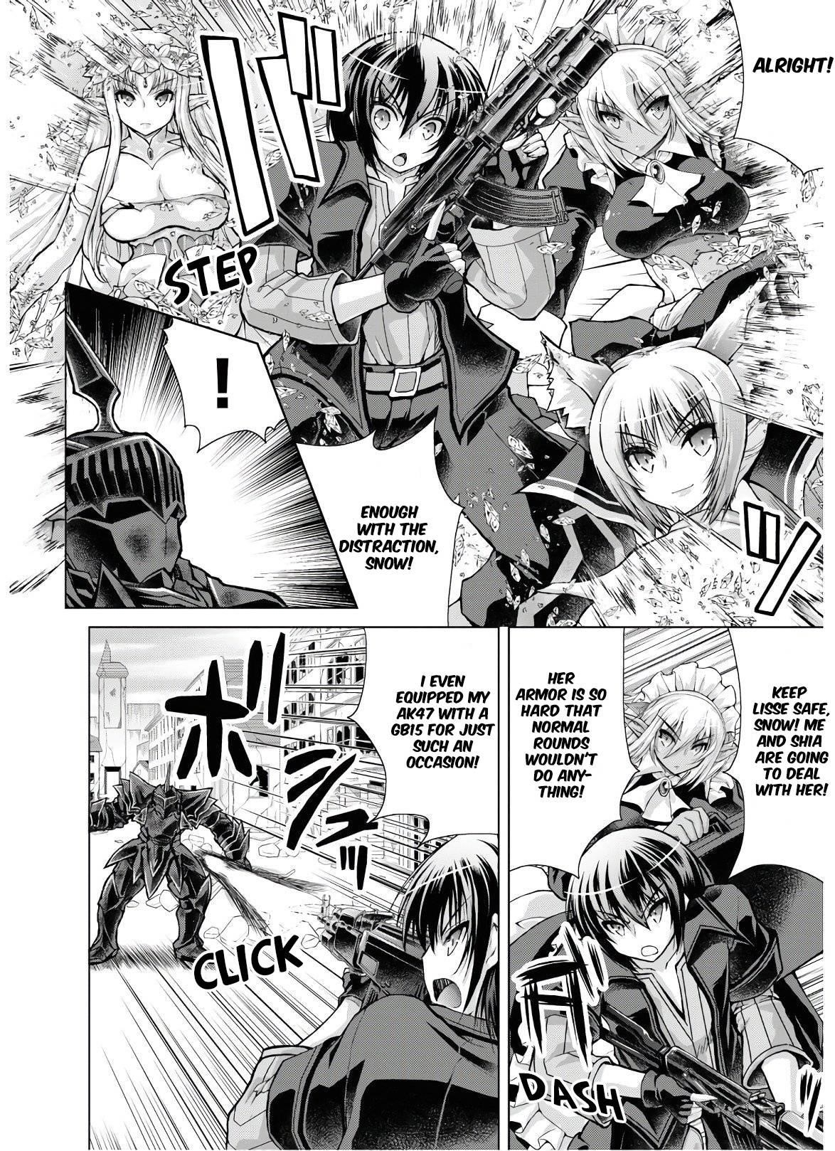 Gunota Ga Mahou Sekai Ni Tensei Shitara, Gendai Heiki De Guntai Harem O Tsukucchaimashita!? Chapter 52 - Page 20