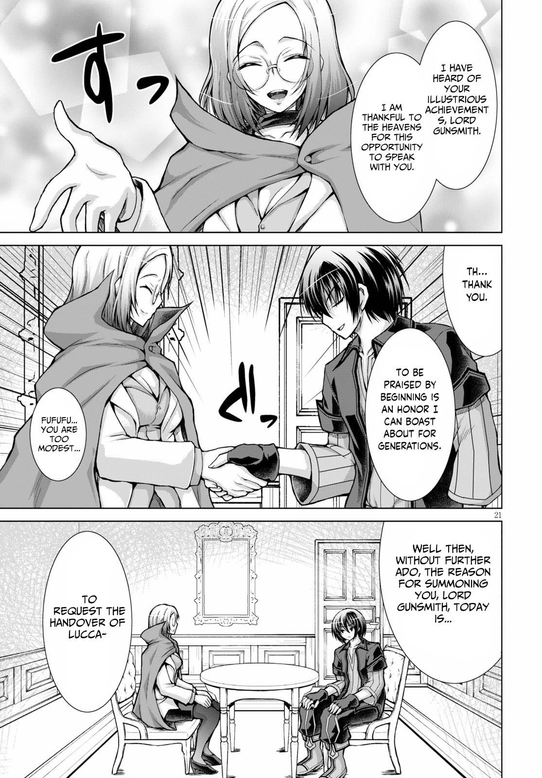 Gunota Ga Mahou Sekai Ni Tensei Shitara, Gendai Heiki De Guntai Harem O Tsukucchaimashita!? Chapter 60 - Page 21