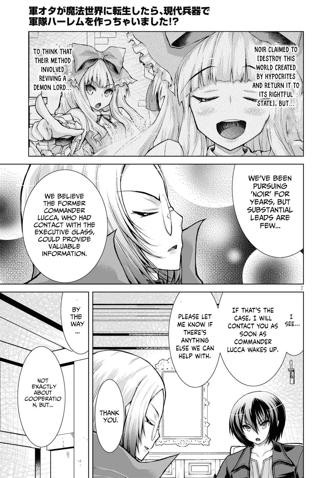 Gunota Ga Mahou Sekai Ni Tensei Shitara, Gendai Heiki De Guntai Harem O Tsukucchaimashita!? Chapter 61 - Page 7