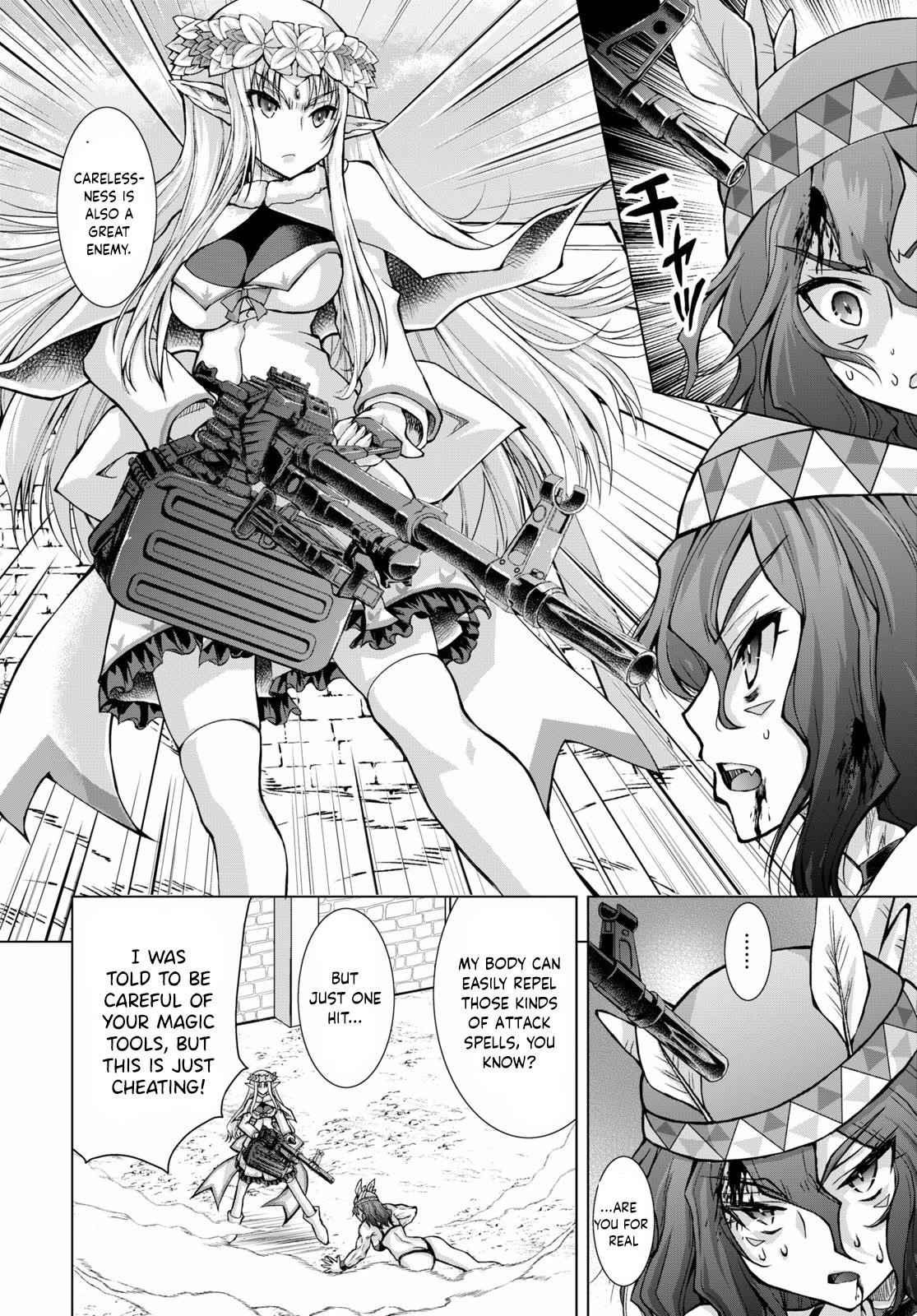 Gunota Ga Mahou Sekai Ni Tensei Shitara, Gendai Heiki De Guntai Harem O Tsukucchaimashita!? Chapter 66 - Page 12