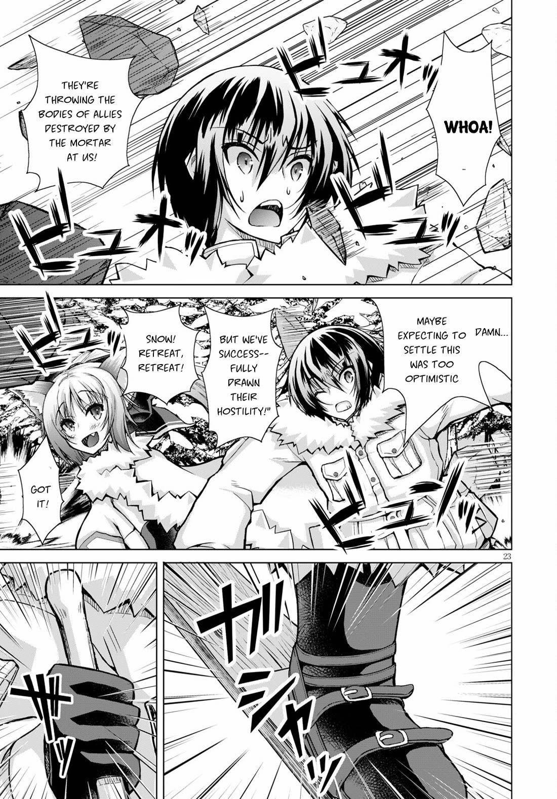 Gunota Ga Mahou Sekai Ni Tensei Shitara, Gendai Heiki De Guntai Harem O Tsukucchaimashita!? Chapter 69 - Page 23