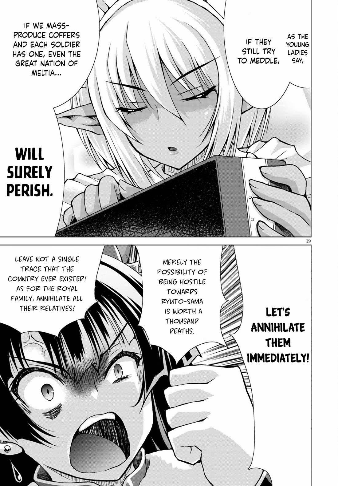 Gunota Ga Mahou Sekai Ni Tensei Shitara, Gendai Heiki De Guntai Harem O Tsukucchaimashita!? Chapter 72 - Page 19