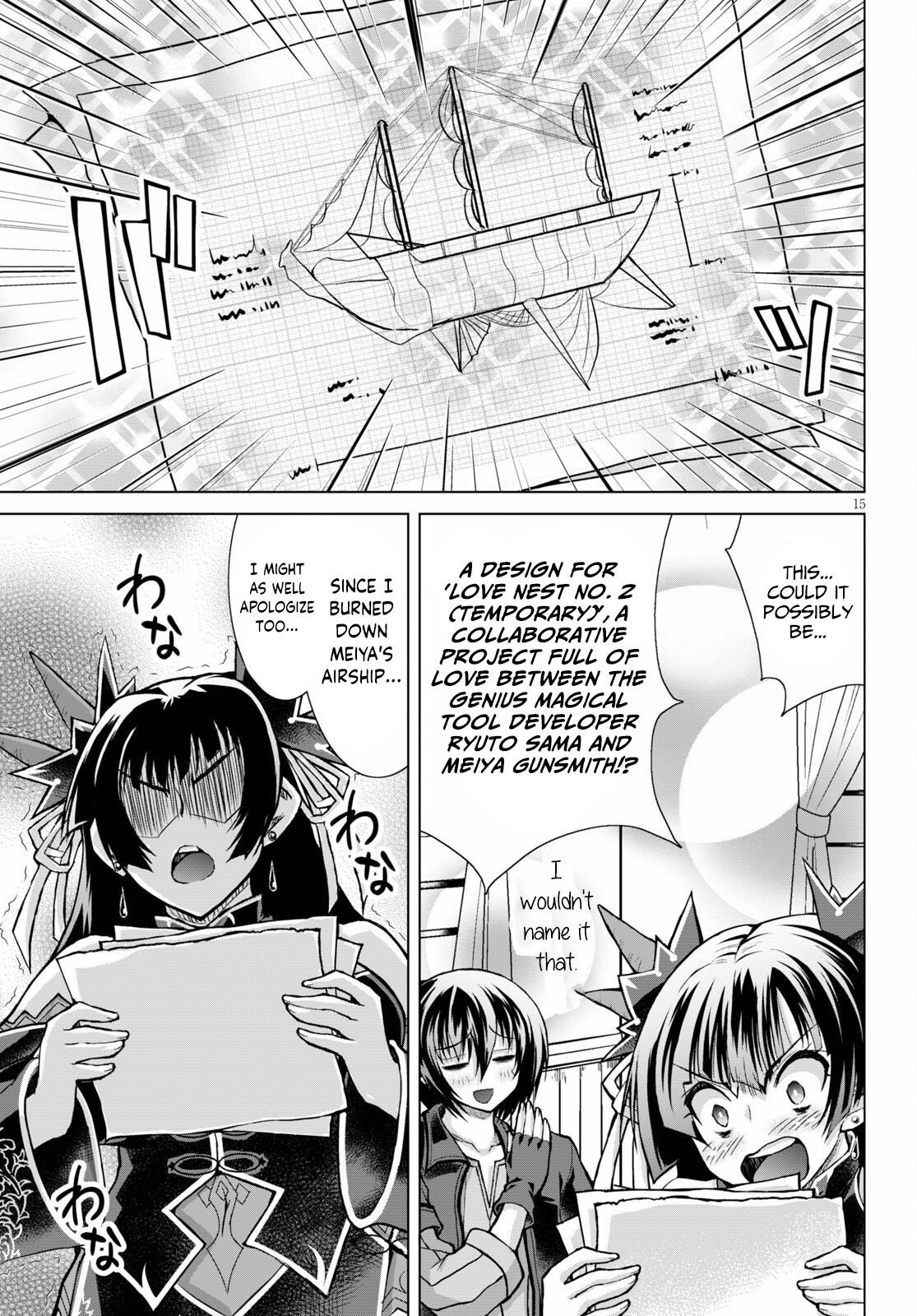 Gunota Ga Mahou Sekai Ni Tensei Shitara, Gendai Heiki De Guntai Harem O Tsukucchaimashita!? Chapter 74 - Page 15