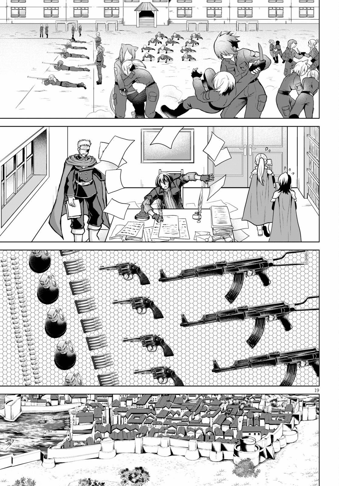 Gunota Ga Mahou Sekai Ni Tensei Shitara, Gendai Heiki De Guntai Harem O Tsukucchaimashita!? Chapter 74 - Page 19