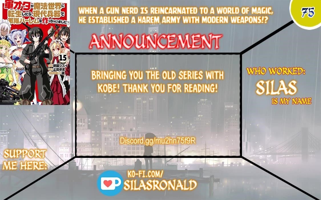 Gunota Ga Mahou Sekai Ni Tensei Shitara, Gendai Heiki De Guntai Harem O Tsukucchaimashita!? Chapter 75 - Page 1