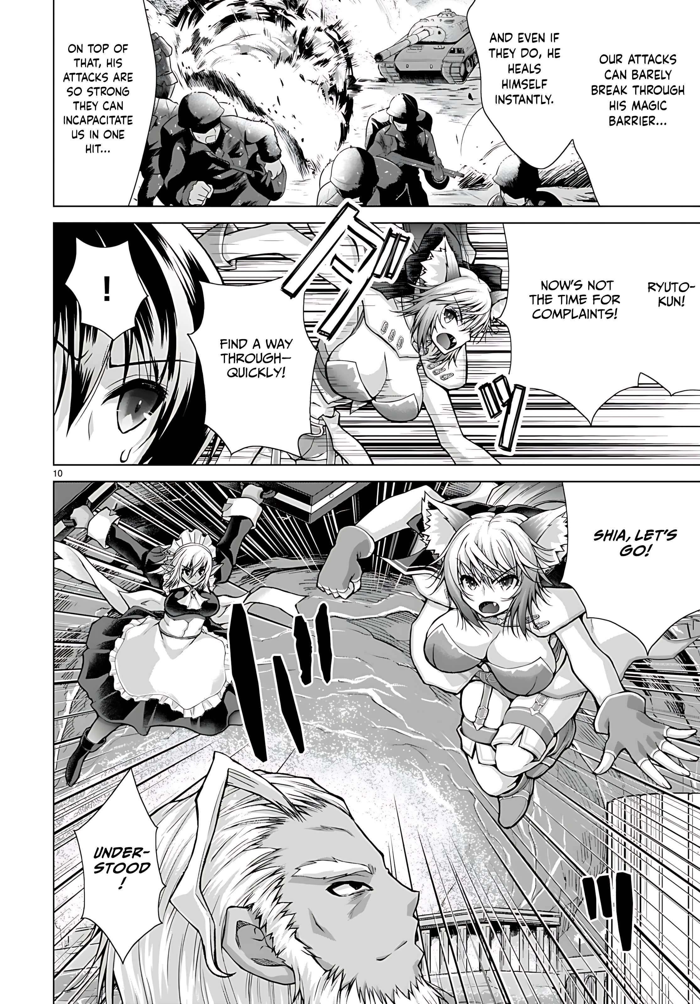 Gunota Ga Mahou Sekai Ni Tensei Shitara, Gendai Heiki De Guntai Harem O Tsukucchaimashita!? Chapter 78 - Page 9