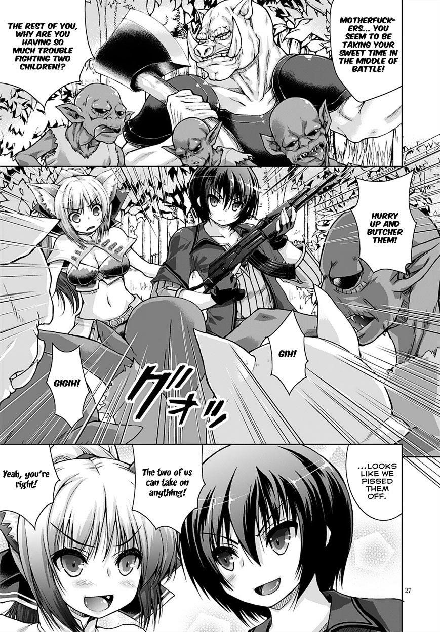 Gunota Ga Mahou Sekai Ni Tensei Shitara, Gendai Heiki De Guntai Harem O Tsukucchaimashita!? Chapter 8 - Page 28