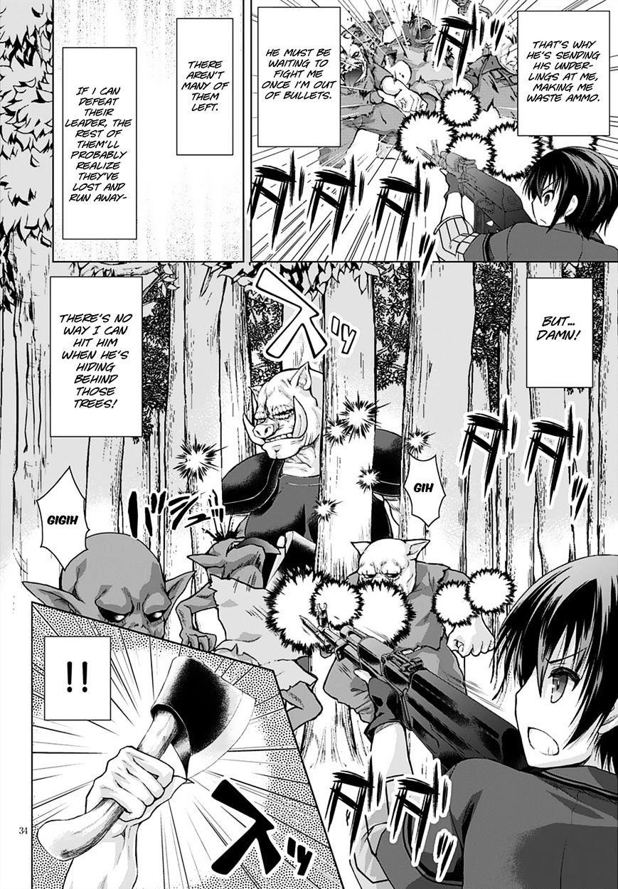 Gunota Ga Mahou Sekai Ni Tensei Shitara, Gendai Heiki De Guntai Harem O Tsukucchaimashita!? Chapter 8 - Page 34