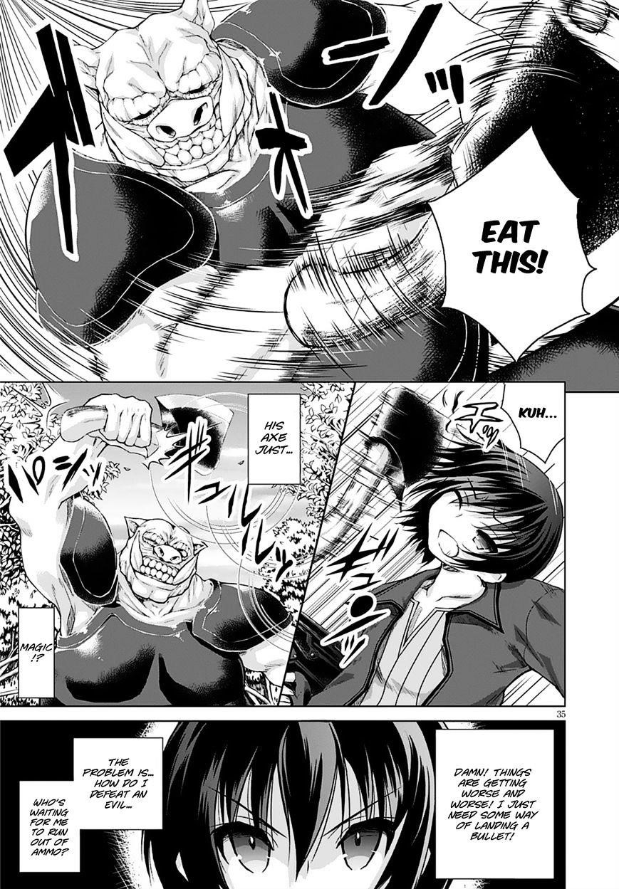 Gunota Ga Mahou Sekai Ni Tensei Shitara, Gendai Heiki De Guntai Harem O Tsukucchaimashita!? Chapter 8 - Page 35