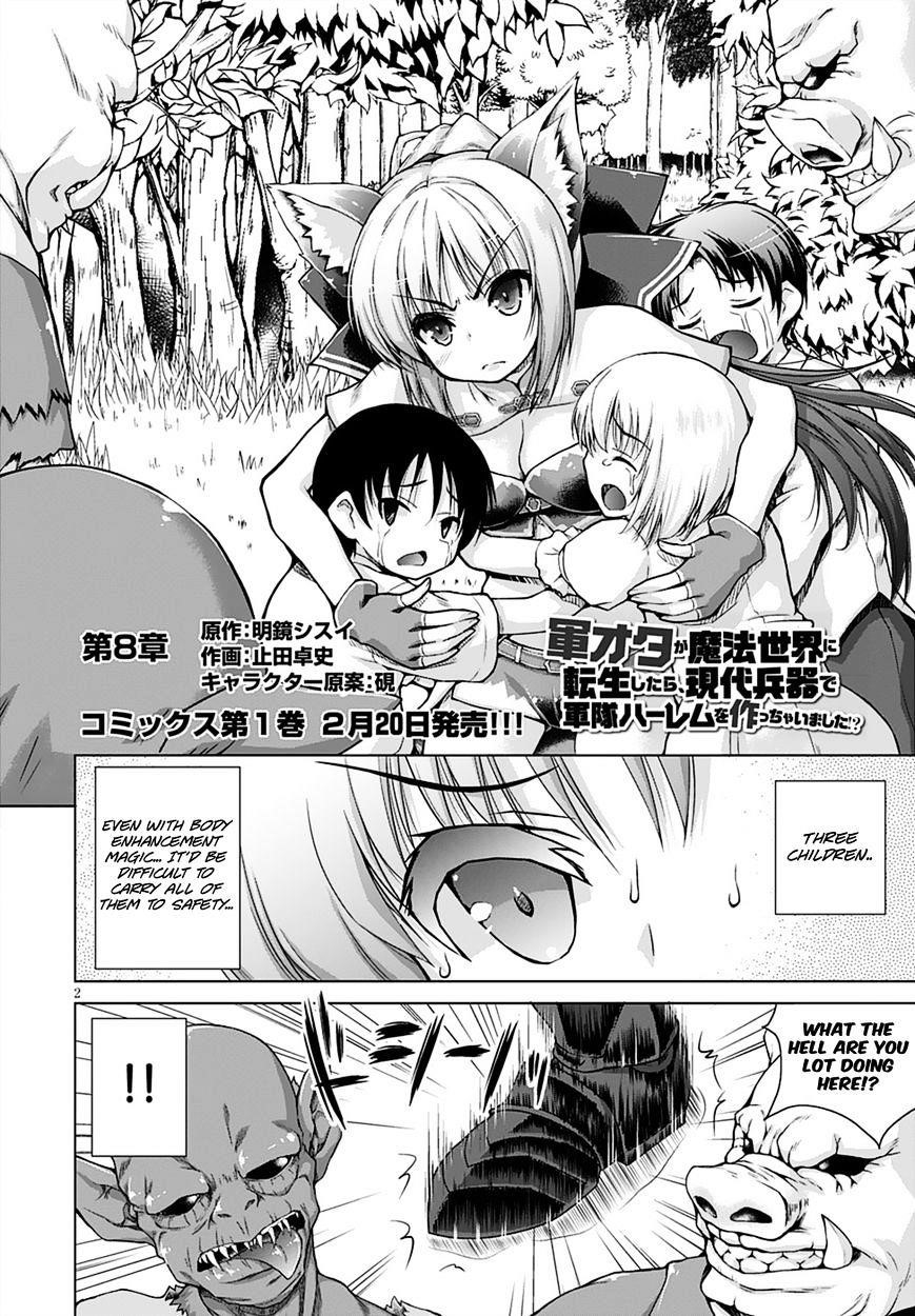 Gunota Ga Mahou Sekai Ni Tensei Shitara, Gendai Heiki De Guntai Harem O Tsukucchaimashita!? Chapter 8 - Page 4