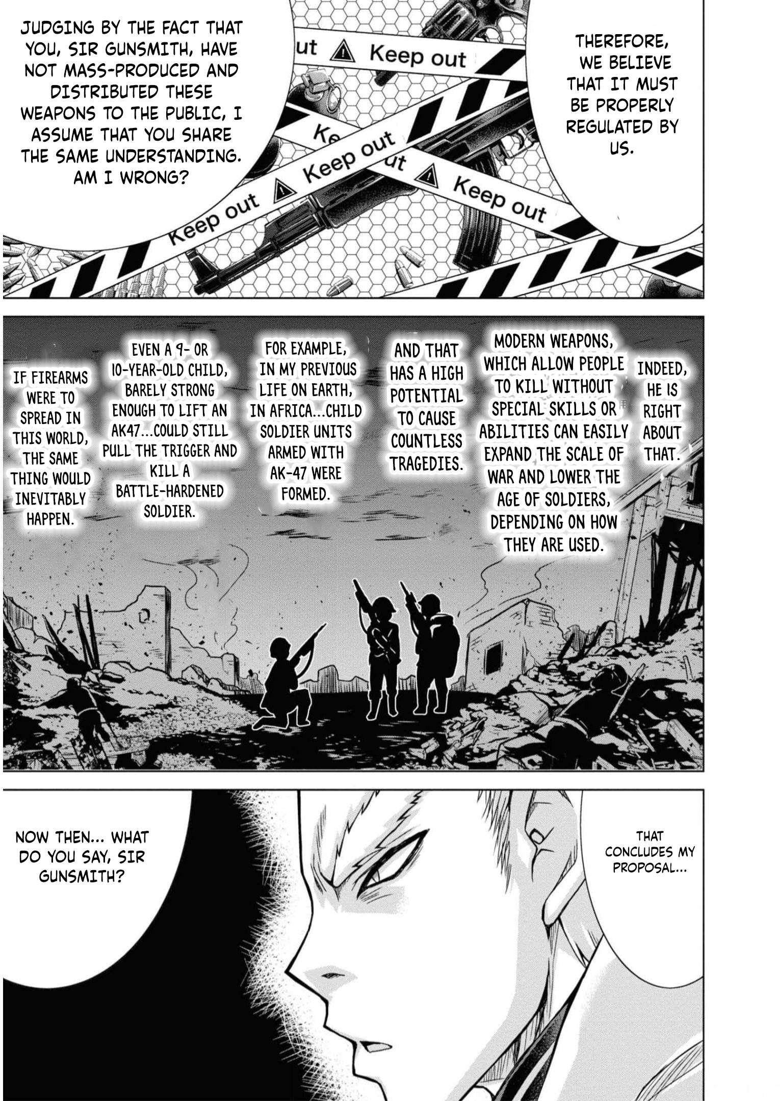 Gunota Ga Mahou Sekai Ni Tensei Shitara, Gendai Heiki De Guntai Harem O Tsukucchaimashita!? Chapter 86 - Page 21