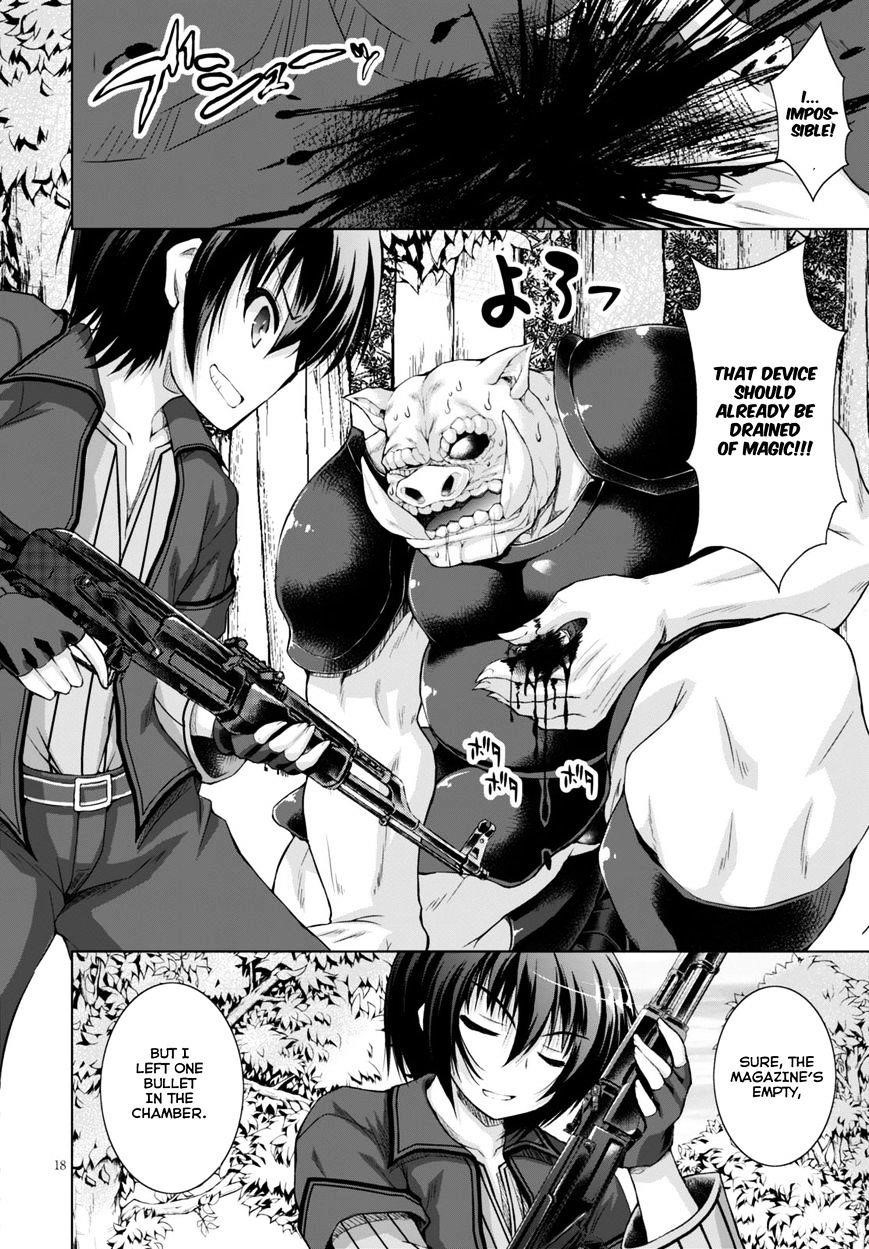 Gunota Ga Mahou Sekai Ni Tensei Shitara, Gendai Heiki De Guntai Harem O Tsukucchaimashita!? Chapter 9 - Page 18