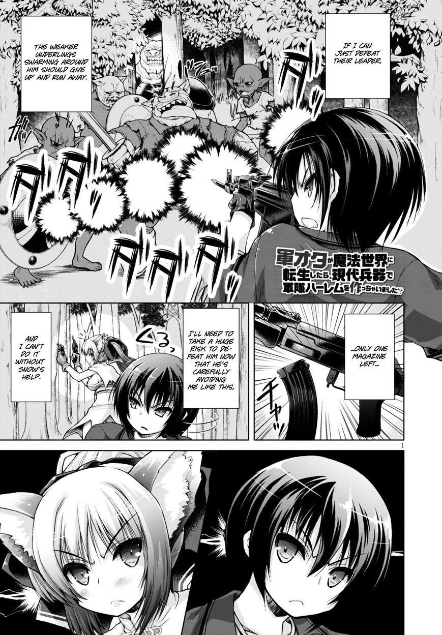 Gunota Ga Mahou Sekai Ni Tensei Shitara, Gendai Heiki De Guntai Harem O Tsukucchaimashita!? Chapter 9 - Page 2