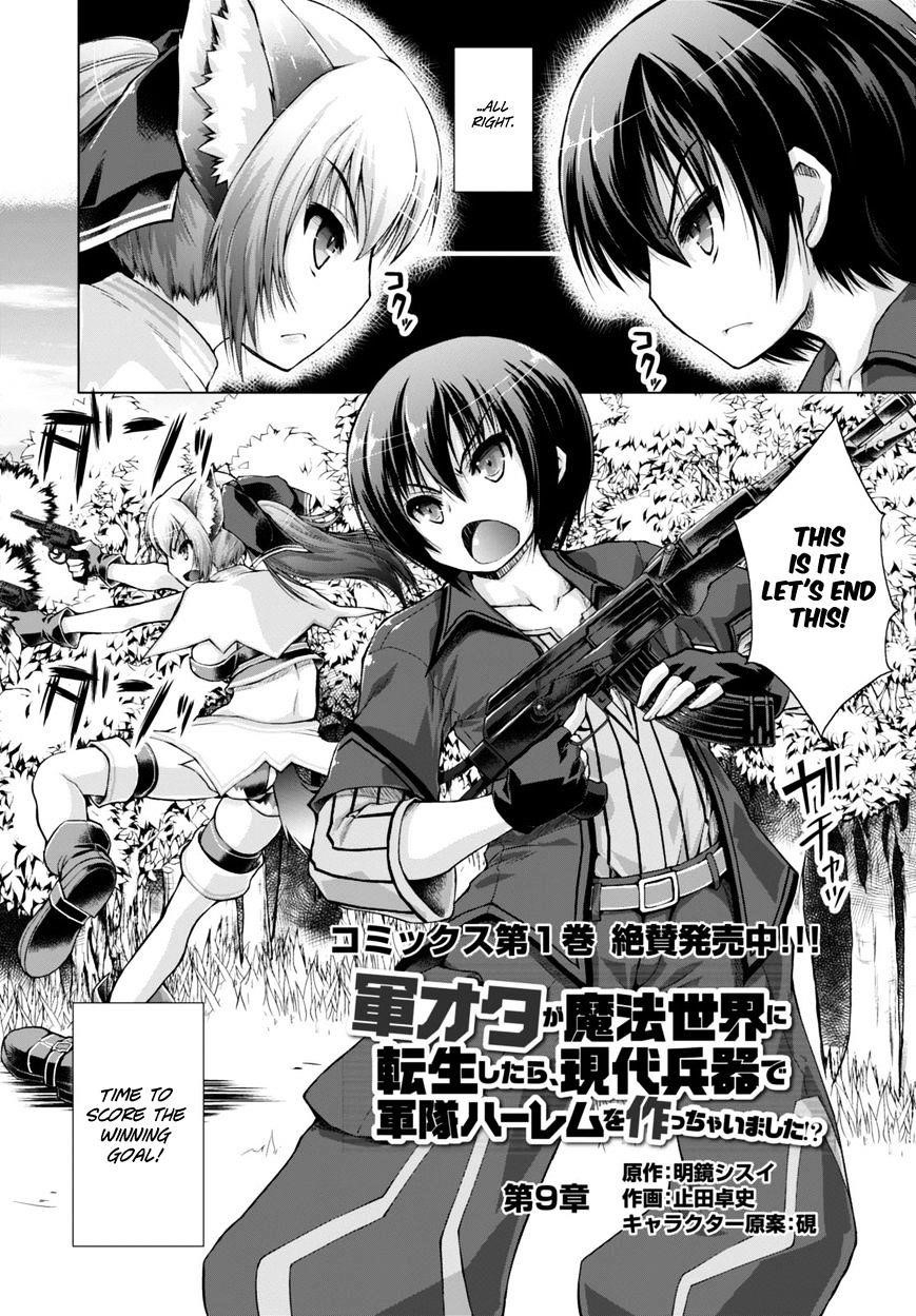 Gunota Ga Mahou Sekai Ni Tensei Shitara, Gendai Heiki De Guntai Harem O Tsukucchaimashita!? Chapter 9 - Page 3