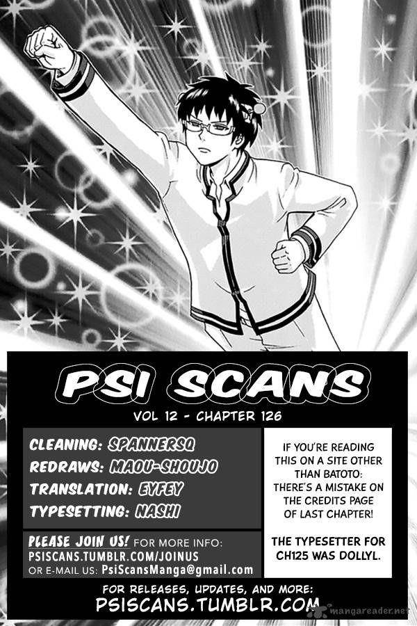 Saiki Kusuo No Sainan Chapter 126 - Page 1