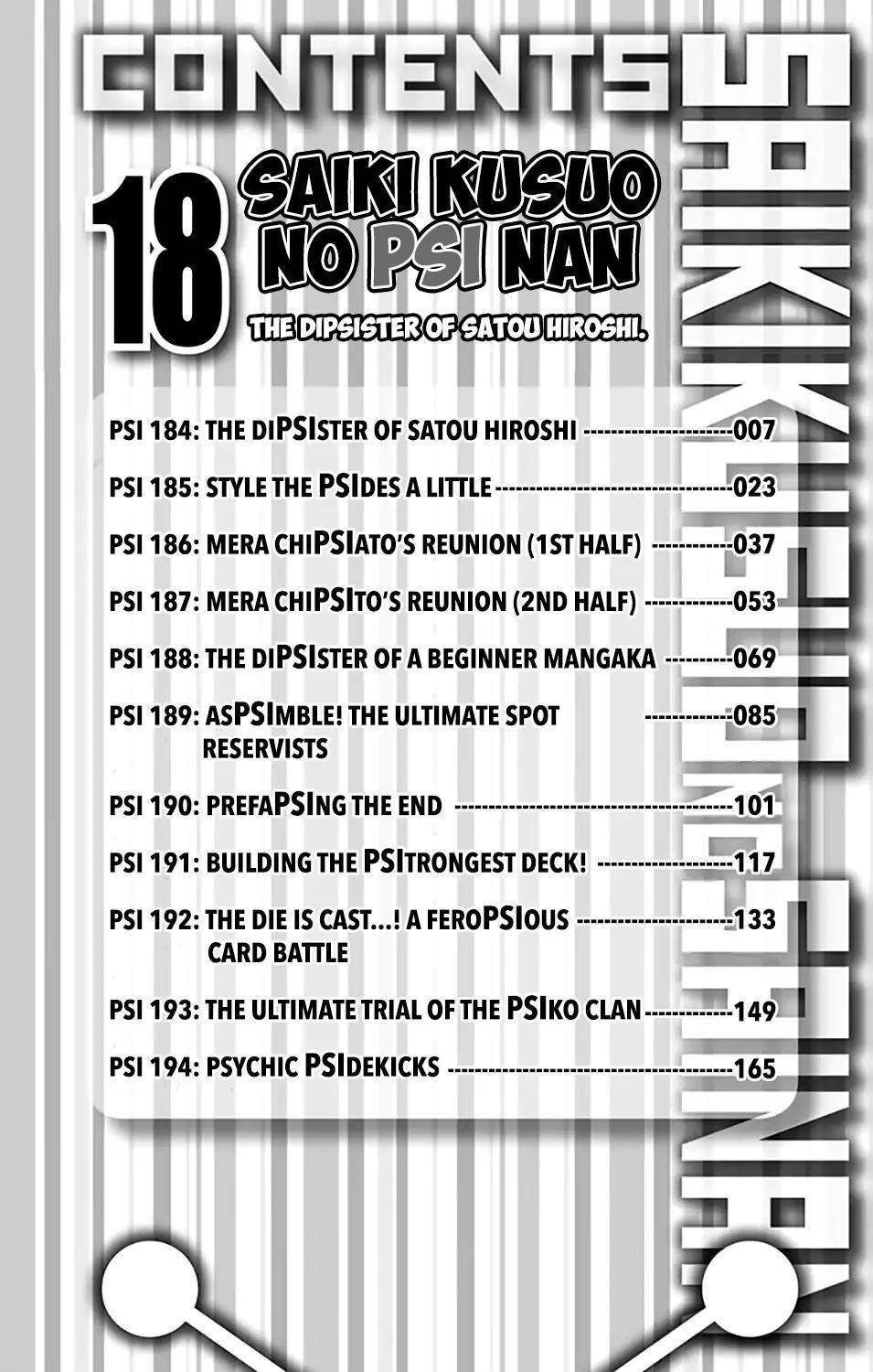 Saiki Kusuo No Sainan Chapter 184 - Page 8