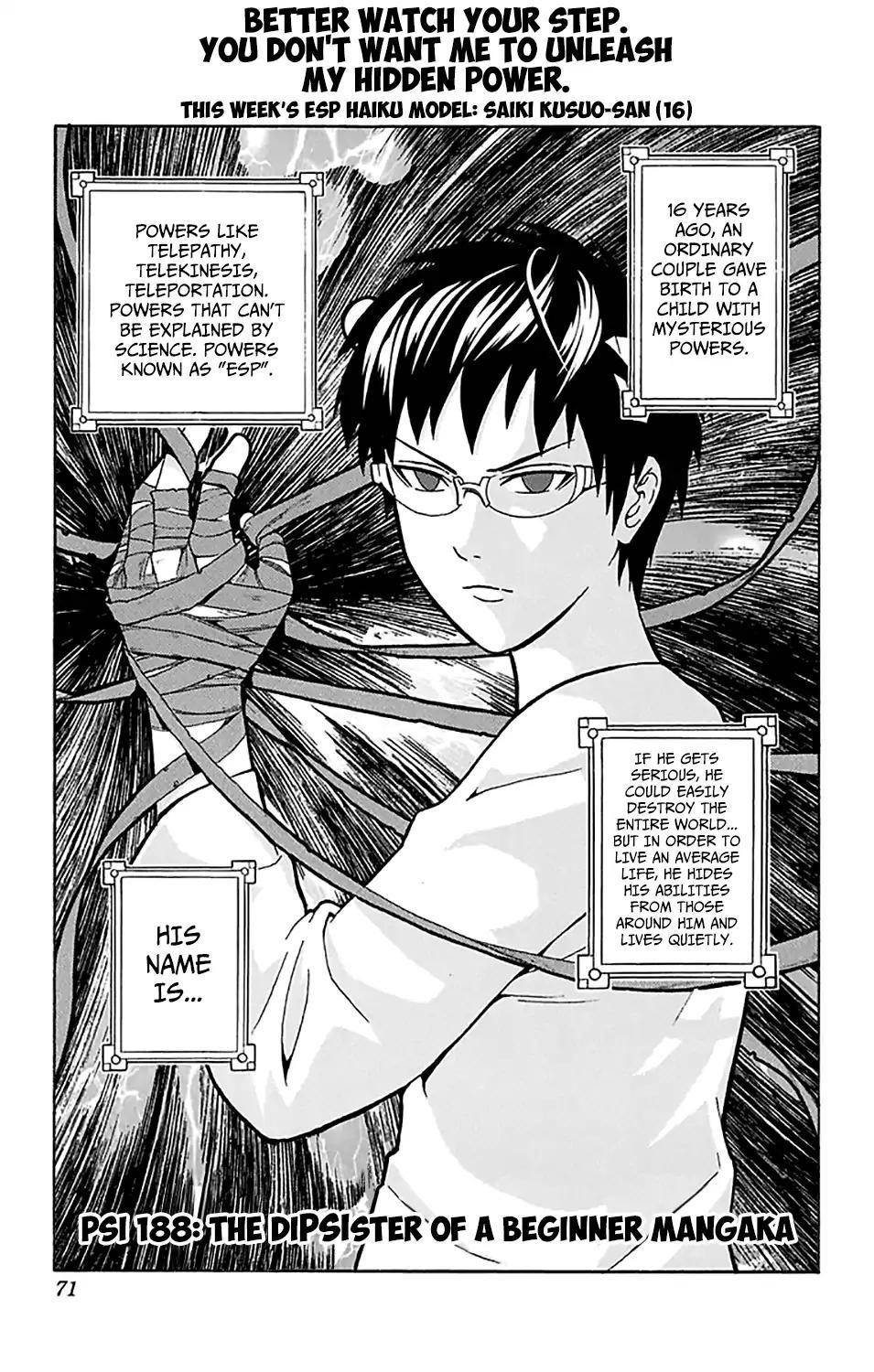 Saiki Kusuo No Sainan Chapter 188 - Page 4