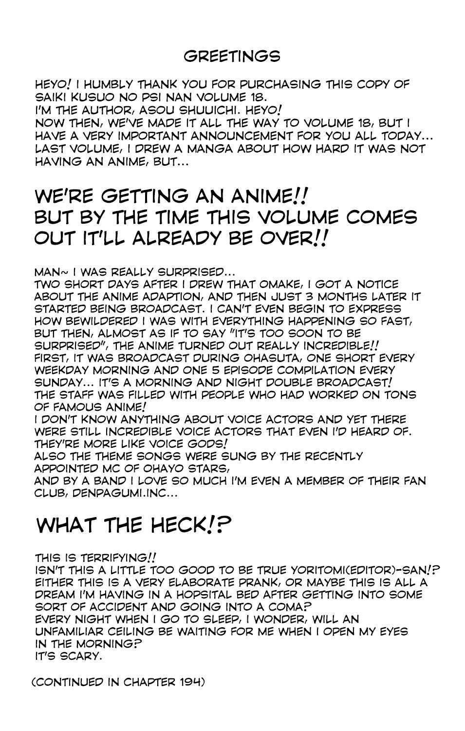 Saiki Kusuo No Sainan Chapter 193 - Page 17