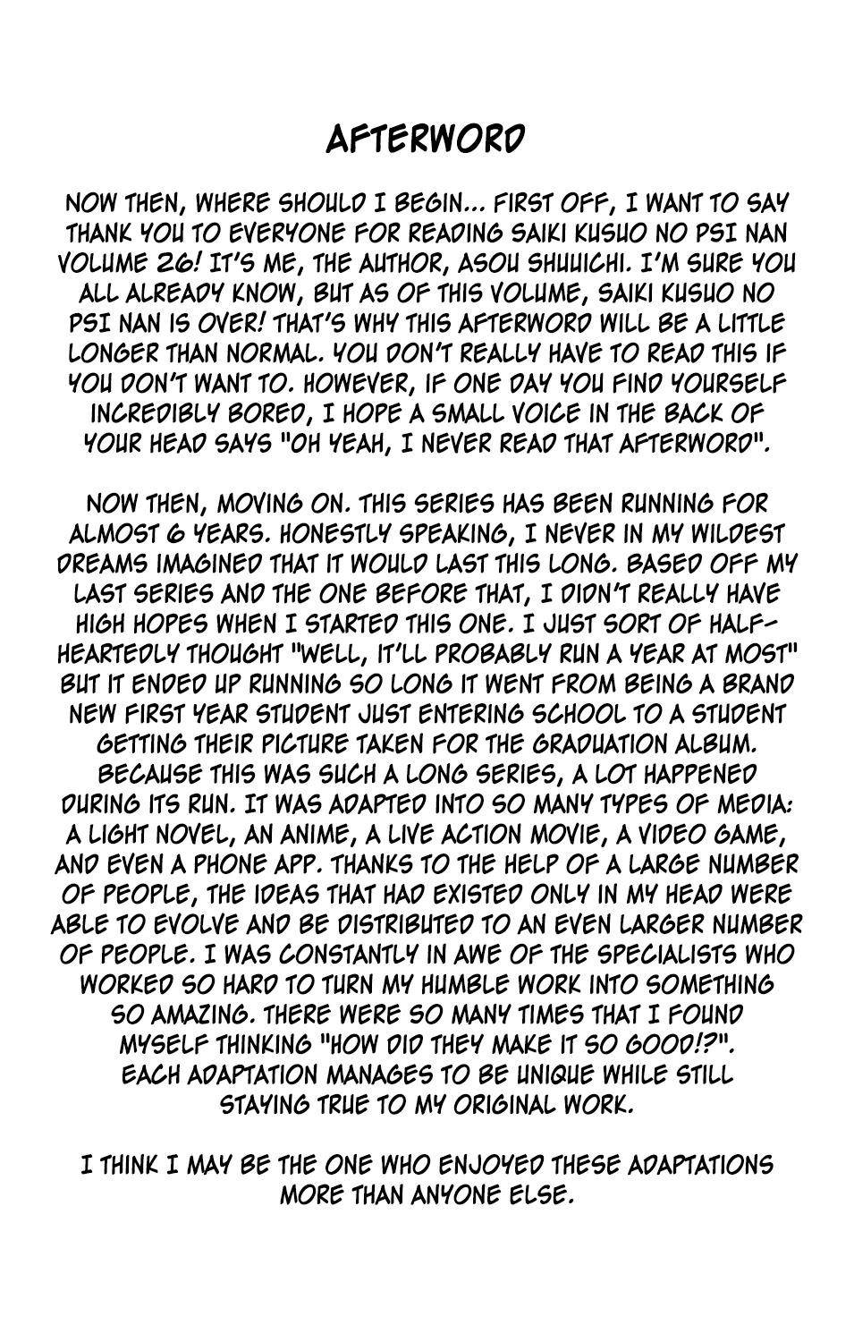 Saiki Kusuo No Sainan Chapter 279 - Page 28