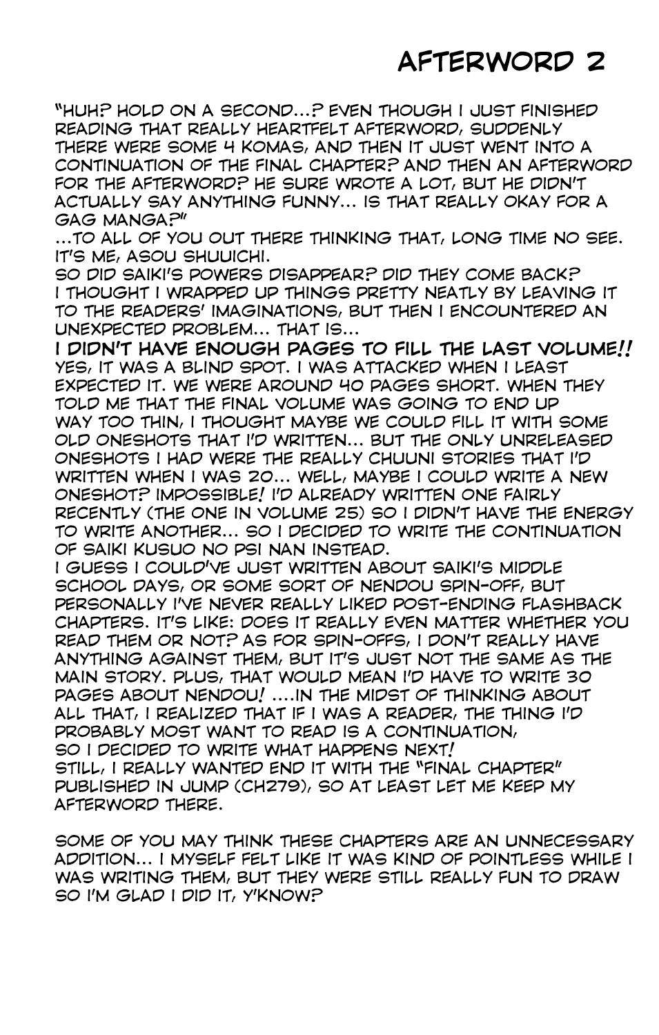 Saiki Kusuo No Sainan Chapter 280 - Page 4