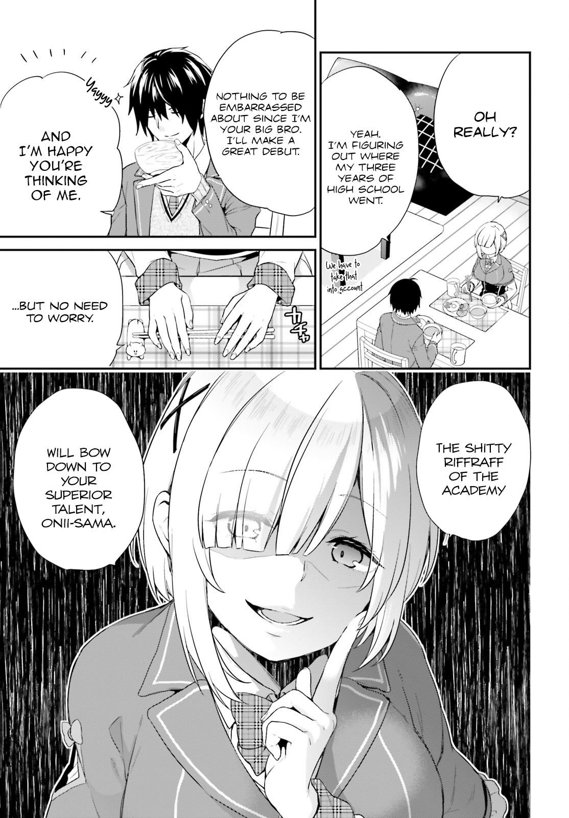 Dear Self-styled F rank bro’ says, he’s gonna rule a game-oriented school. Chapter 1 - Page 14