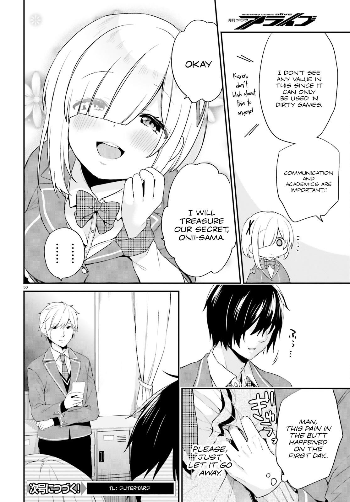 Dear Self-styled F rank bro’ says, he’s gonna rule a game-oriented school. Chapter 1 - Page 49