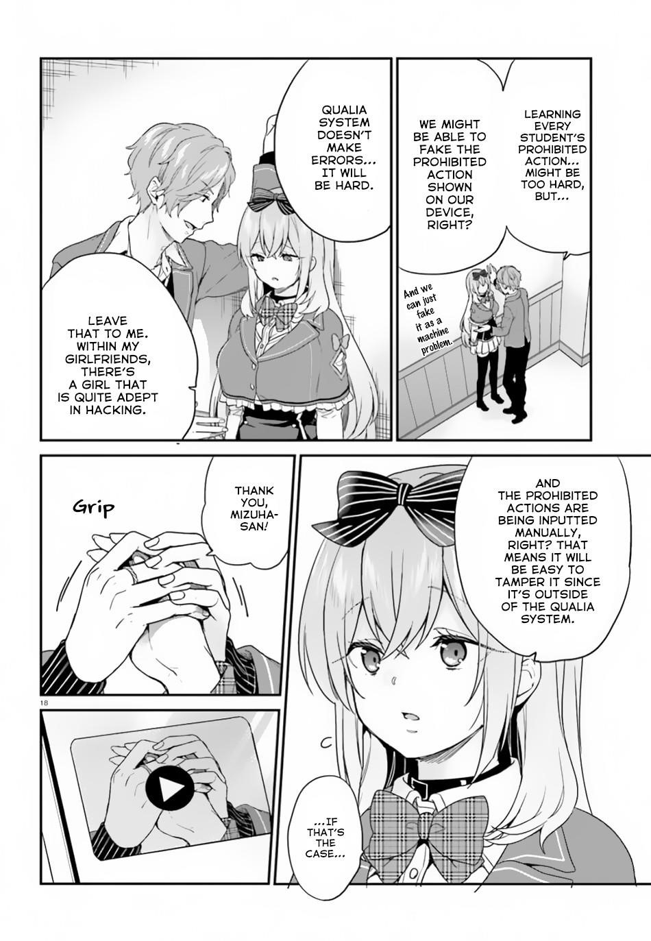 Dear Self-styled F rank bro’ says, he’s gonna rule a game-oriented school. Chapter 18 - Page 19