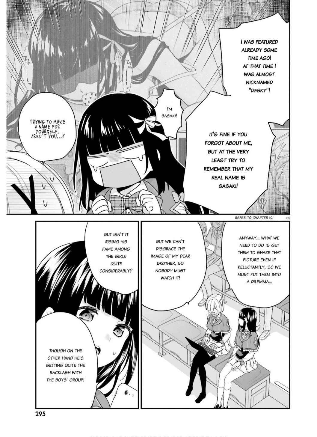 Dear Self-styled F rank bro’ says, he’s gonna rule a game-oriented school. Chapter 30 - Page 9