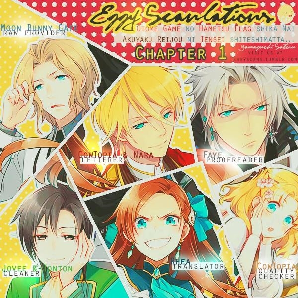 Otome Game No Hametsu Flag Shika Nai Akuyaku Reijou Ni Tensei Shite Shimatta… Chapter 1 - Page 1