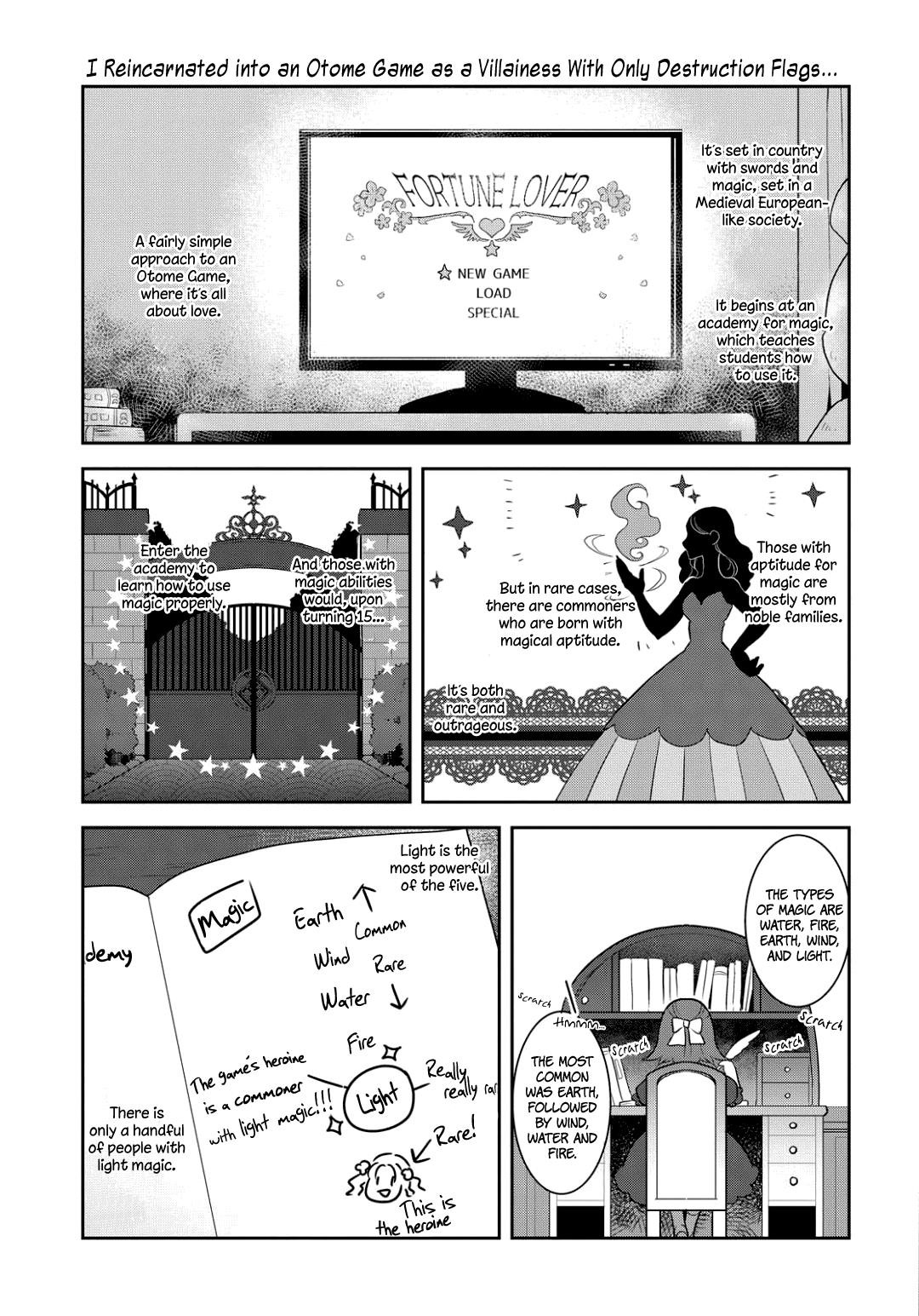 Otome Game No Hametsu Flag Shika Nai Akuyaku Reijou Ni Tensei Shite Shimatta… Chapter 1 - Page 17