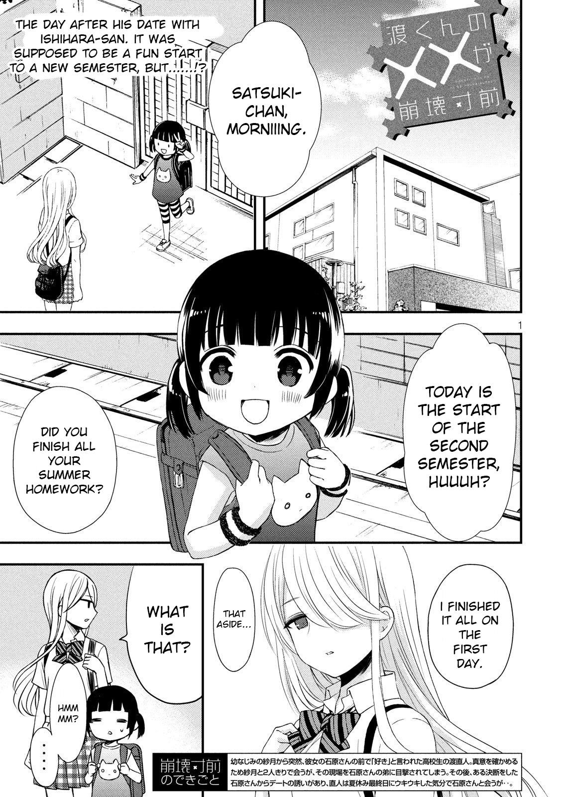 Watari-Kun No Xx Ga Houkai Sunzen Chapter 51 - Page 1