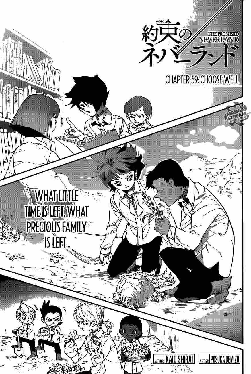 Yakusoku no Neverland Chapter 59 - Page 1