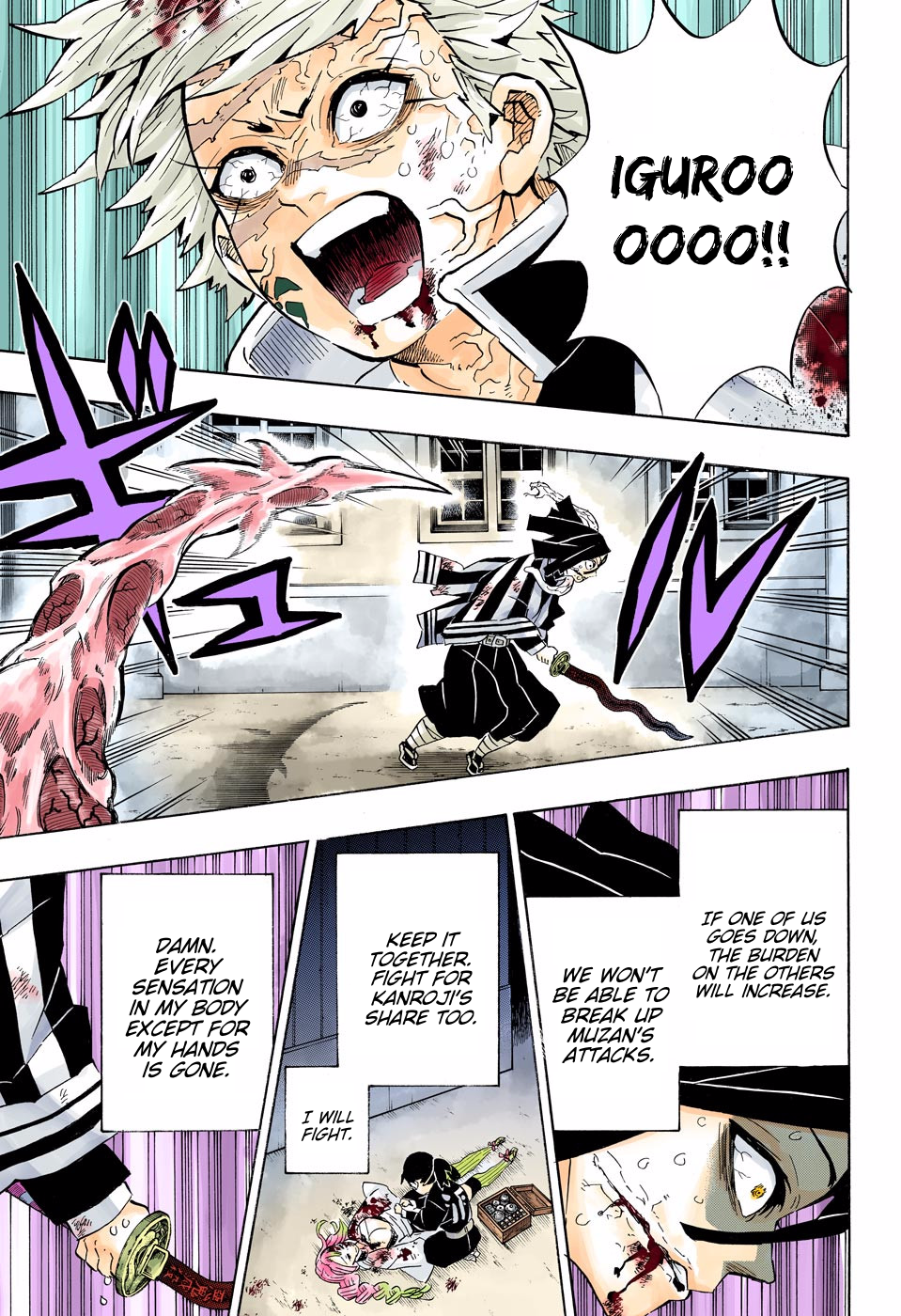 Demon Slayer: Kimetsu no Yaiba – manga in colored Chapter 190 - Page 3