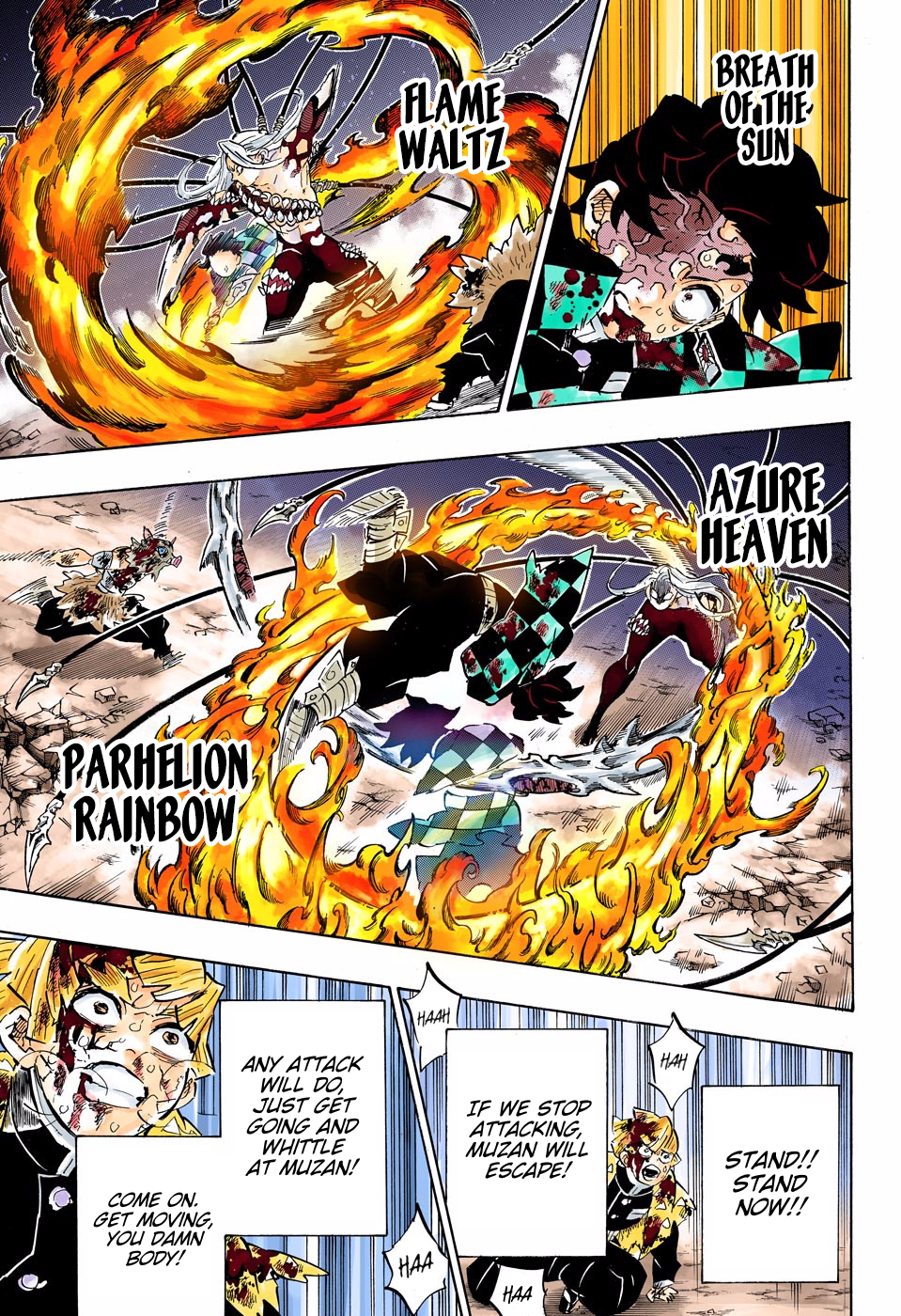 Demon Slayer: Kimetsu no Yaiba – manga in colored Chapter 198 - Page 9