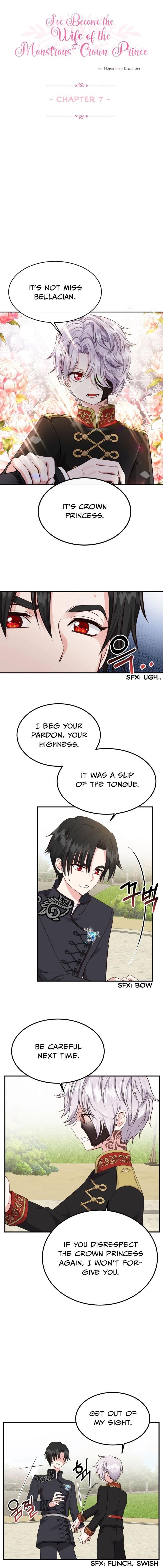 I Became the Wife of the Monstrous Crown Prince Chapter 7 - Page 1